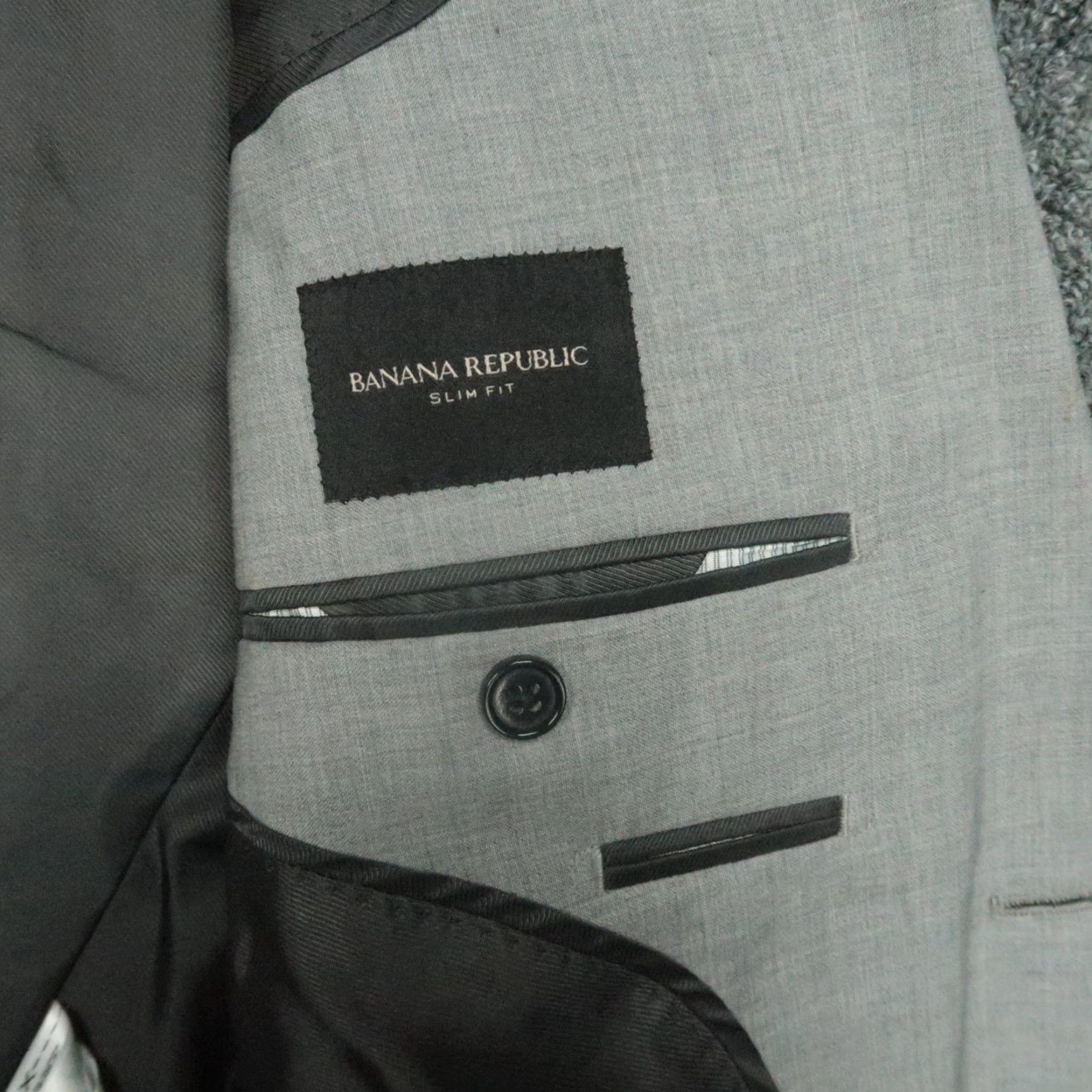 Banana Republic Banana Republic Blazer Mens 38S Gray Slim Bolt? Size 38R - 4 Thumbnail