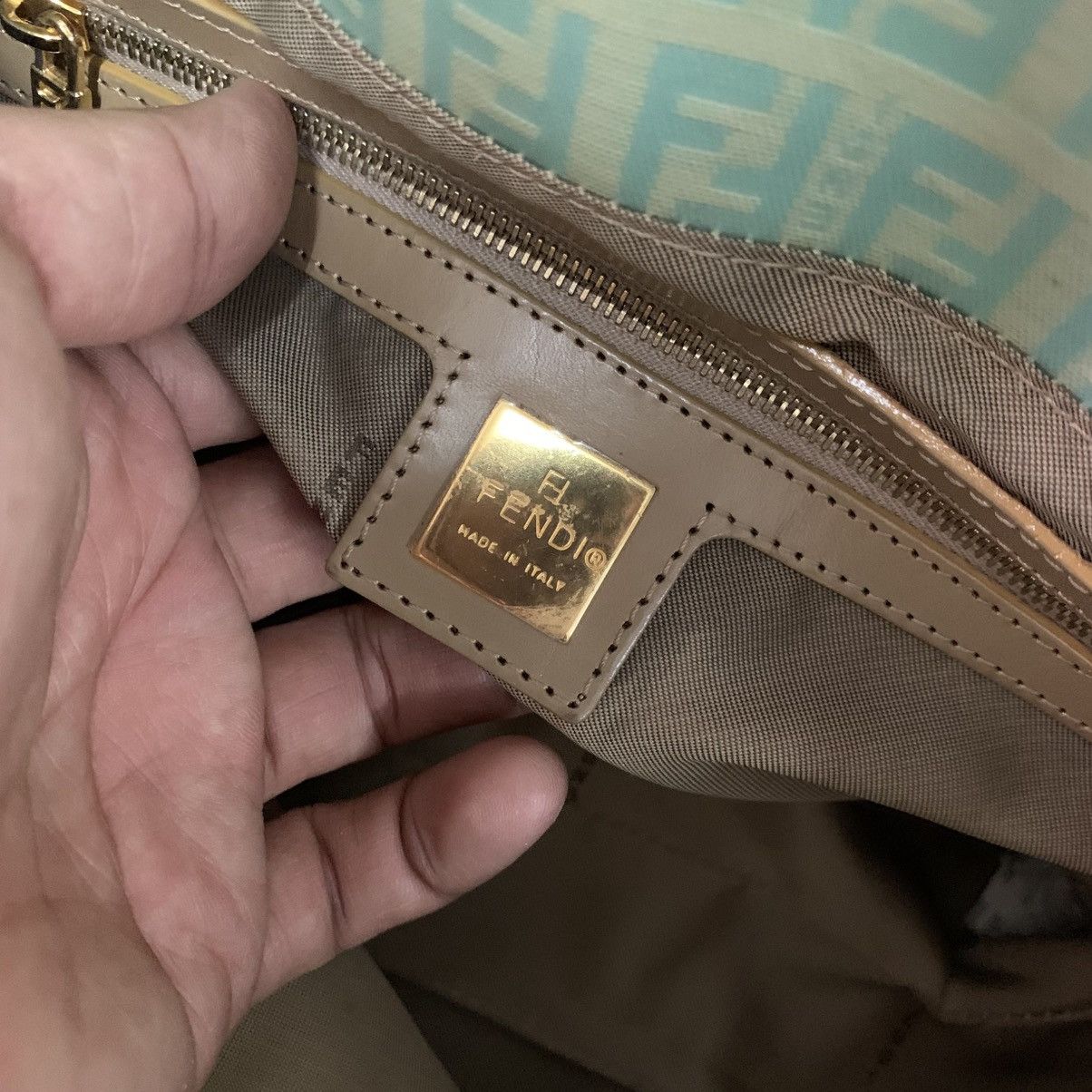 Fendi Fendi Zucchino Baguette Bag Size ONE SIZE - 14 Thumbnail