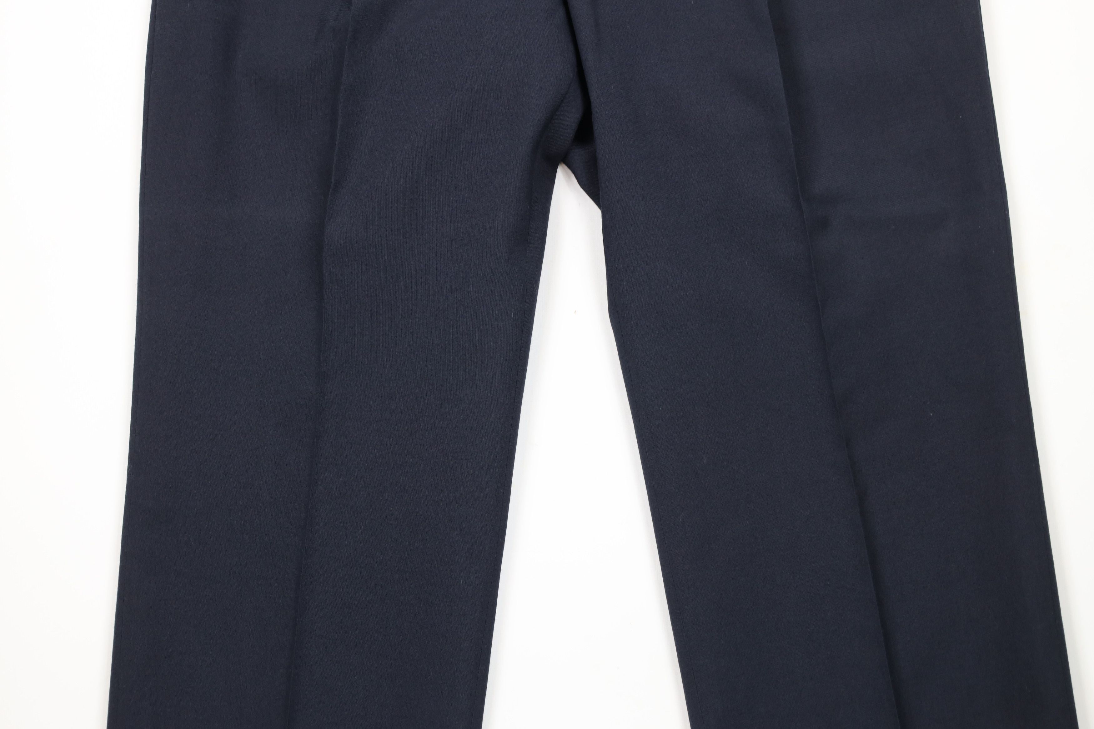 Vintage Vintage 90s Streetwear Wide Leg Chino Pants Navy Blue USA Size US 38 / EU 54 - 3 Thumbnail