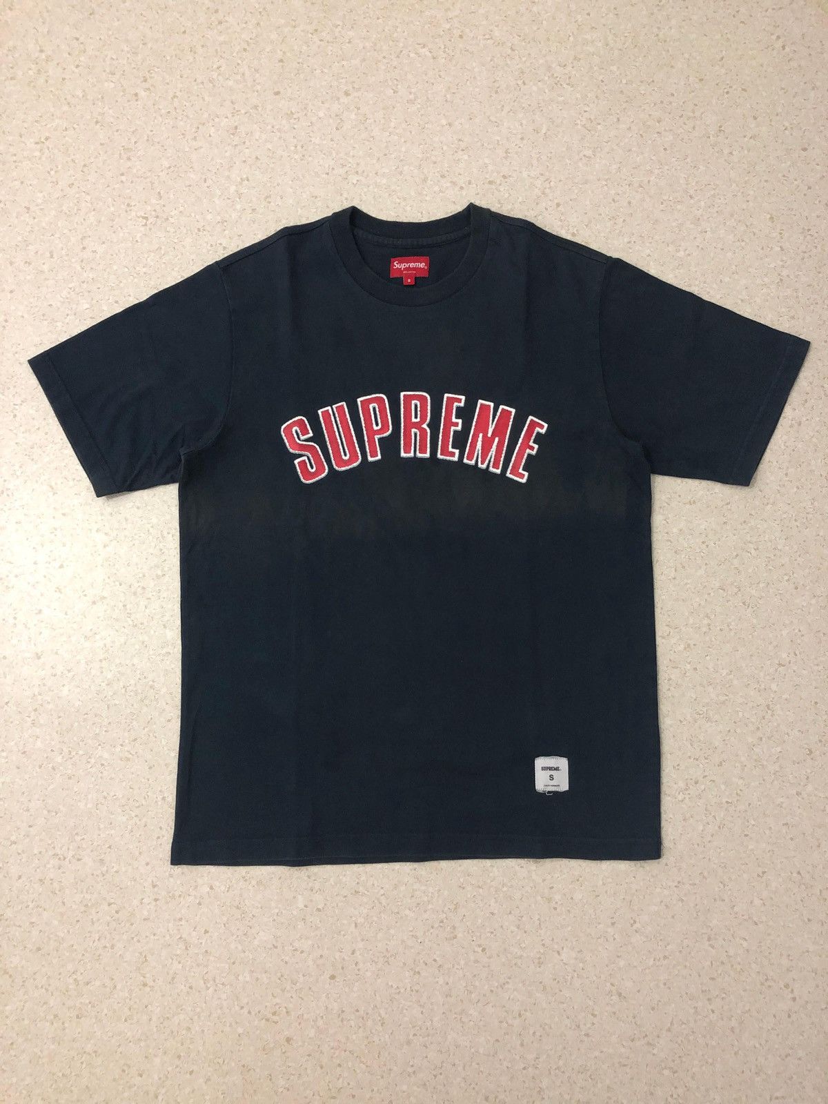 18aw Supreme Printed Arc S Top Arch Logo Print T Shirt Cut