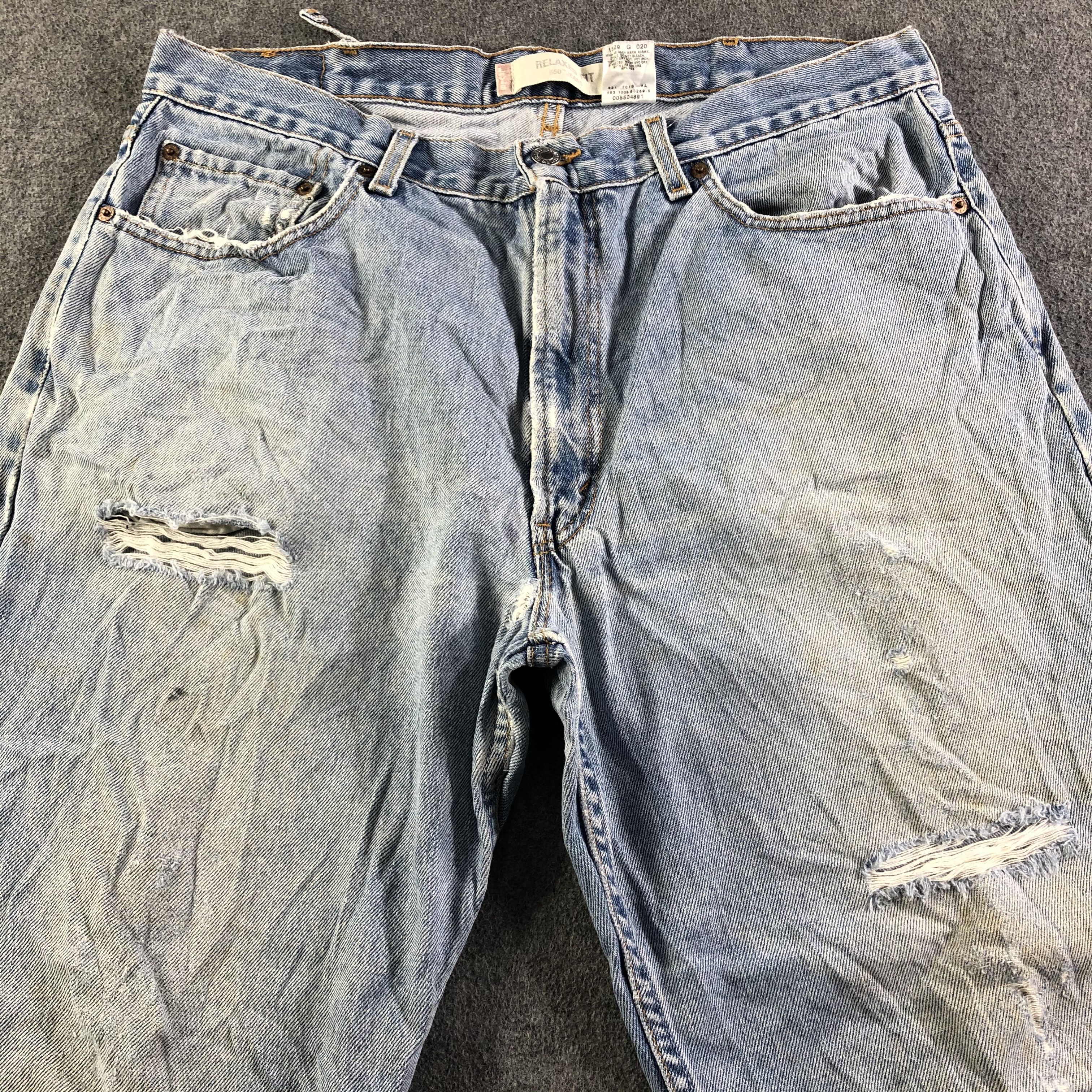 Levi's Vintage Light Wash Levis 550 Jeans-J3347 Size US 37 - 3 Thumbnail