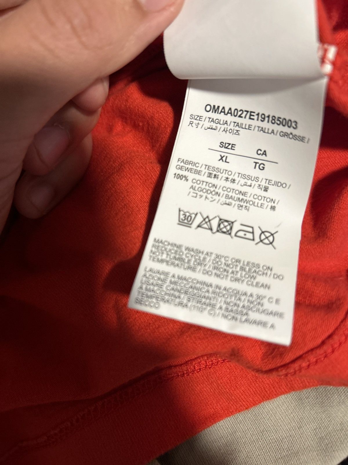 Off-White Off white red and grey Size US XL / EU 56 / 4 - 8 Thumbnail