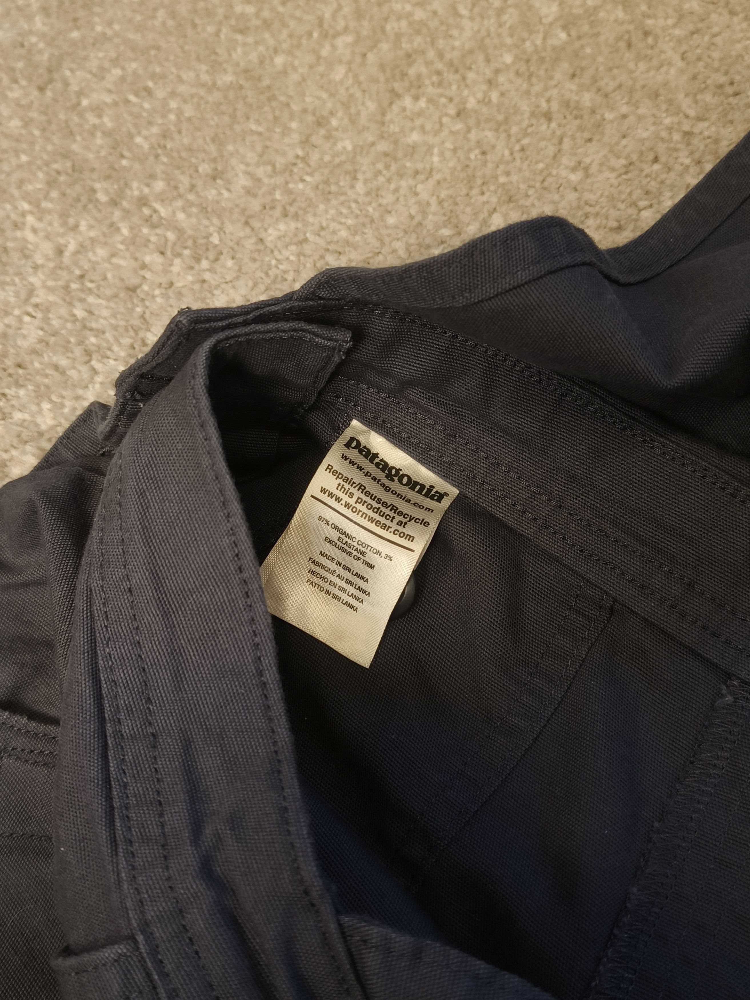 Patagonia Patagonia Women's Stand Up Cropped Coveralls Smoulder Blue Size 33" - 4 Thumbnail