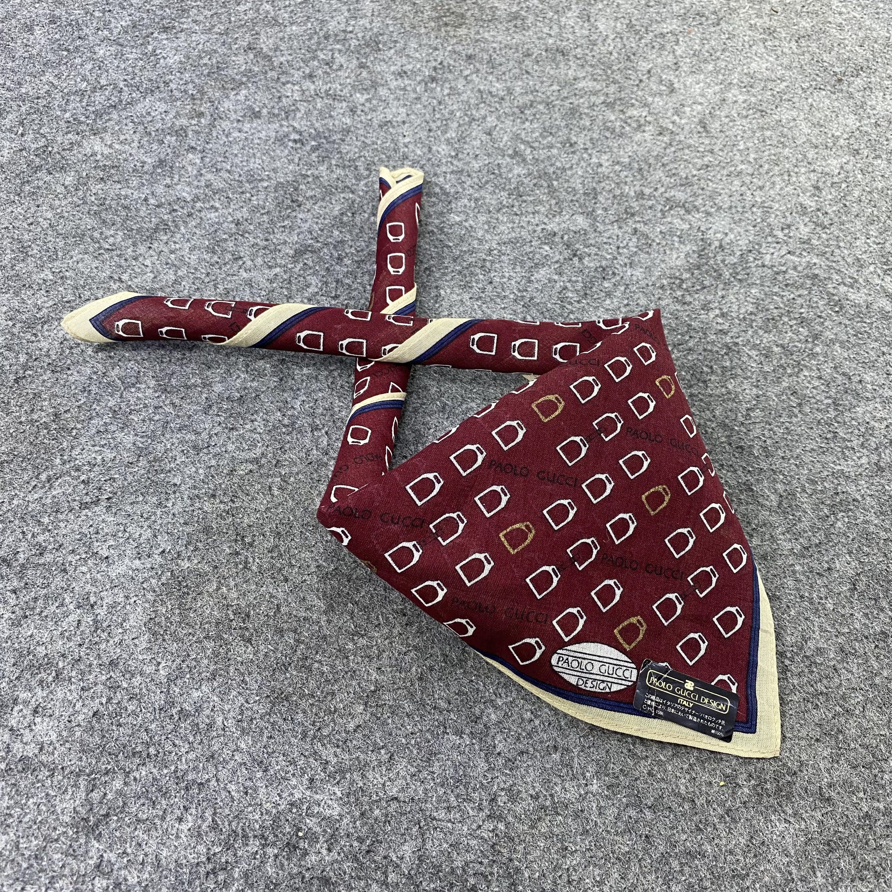 Paolo Gucci Paolo Gucci Handkerchief / Bandana / Neckerchief-B1474 Size ONE SIZE - 1 Thumbnail