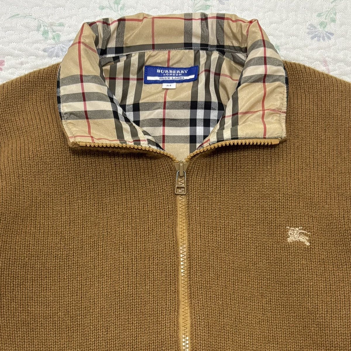 Burberry Burberry Blue Label Nova Check Knit Jacket Size M / US 6-8 / IT 42-44 - 2 Thumbnail