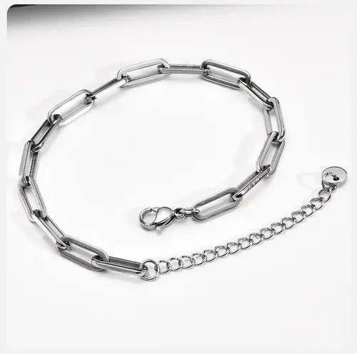 VIBE 5mm Adjustable Paperclip Chain Bracelet Size ONE SIZE - 6 Thumbnail