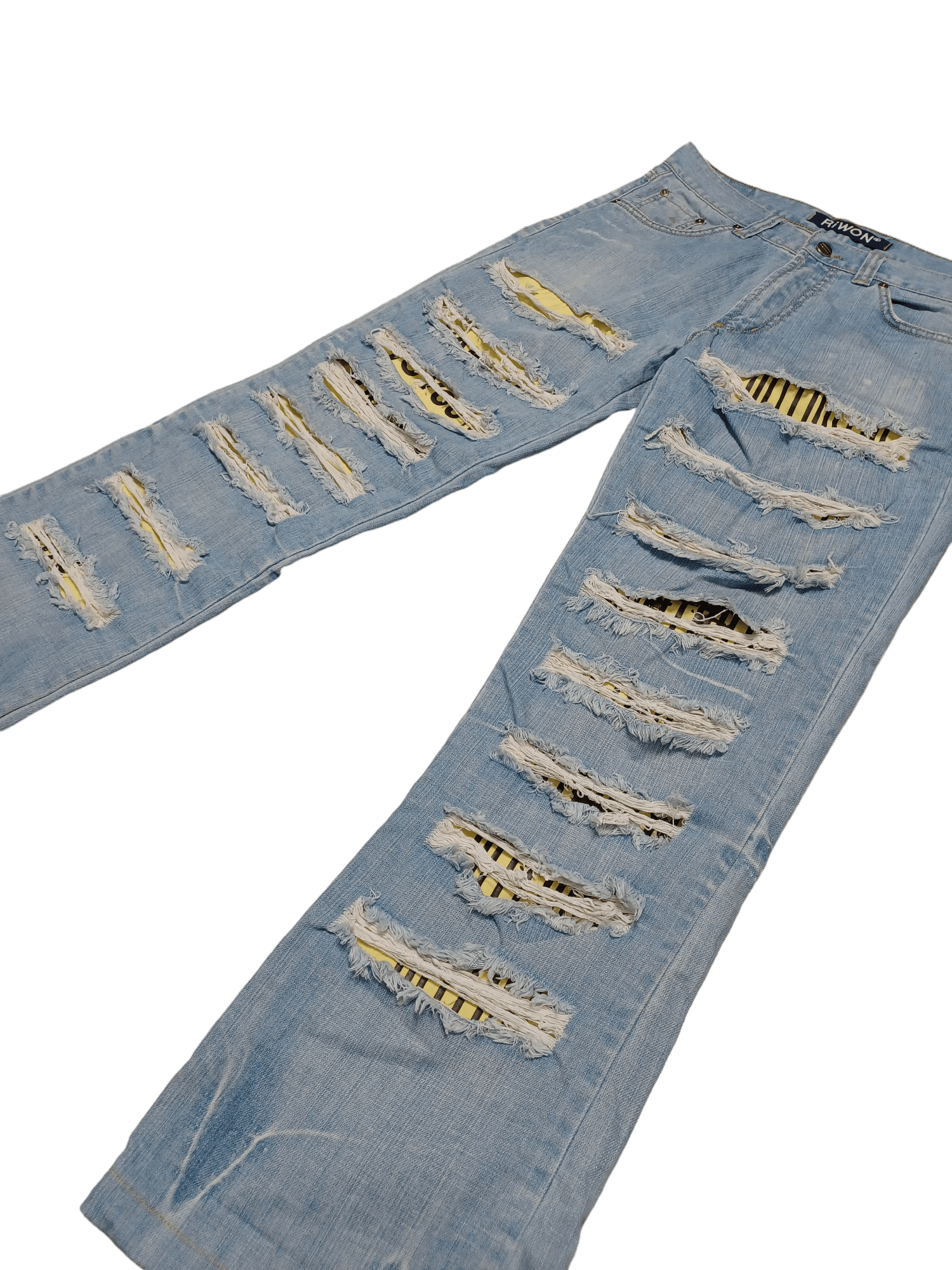 Japanese Brand DISTRESSED BOOTCUT AVANTGARDE JAPANESE DESIGNER Y2K JEAN Size US 33 - 2 Thumbnail