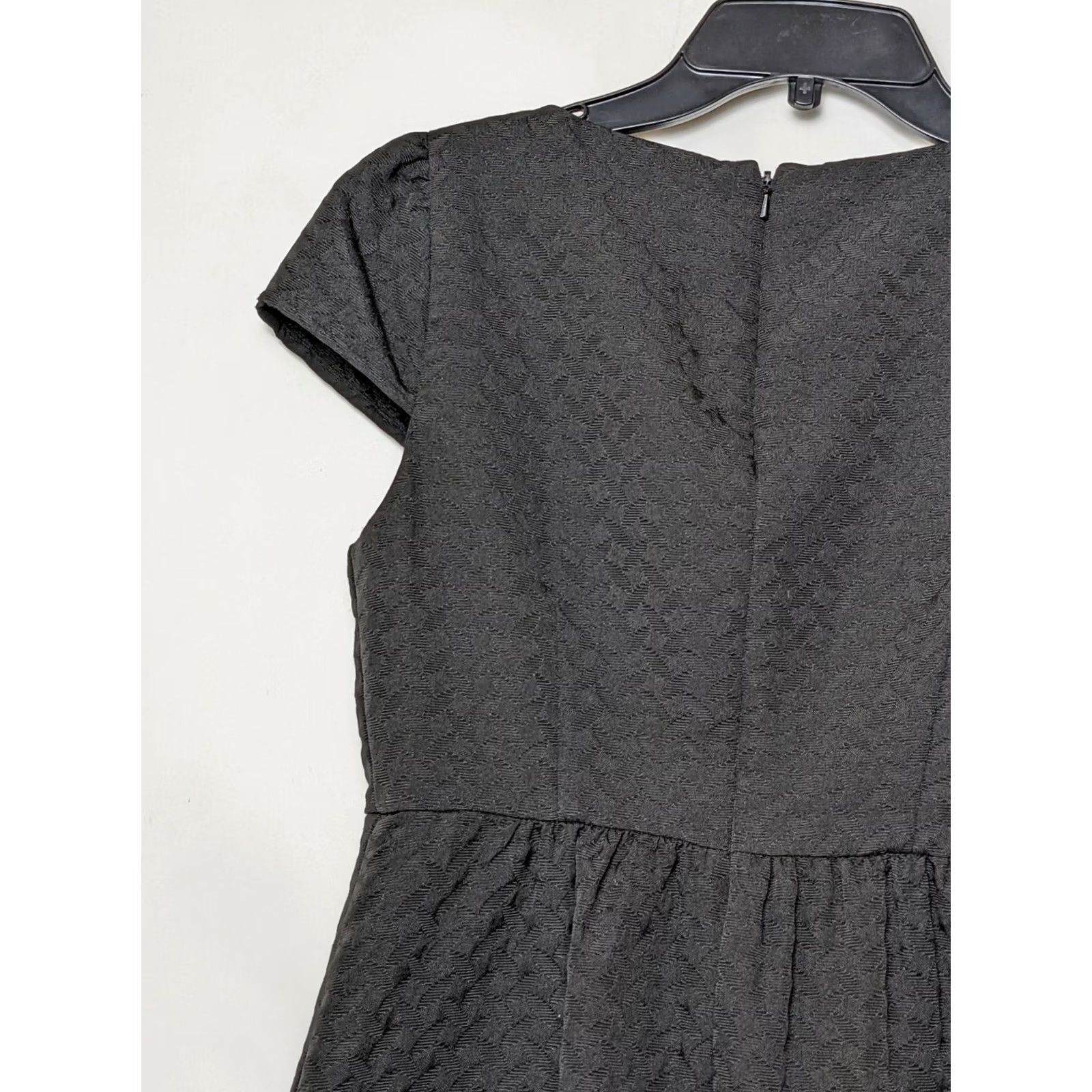 Vintage HD In Paris Women's Cap Sleeve Black Woven Printed Pockets Short Dress Size 2 Regular XS? Size XS / US 0-2 / IT 36-38 - 3 Thumbnail