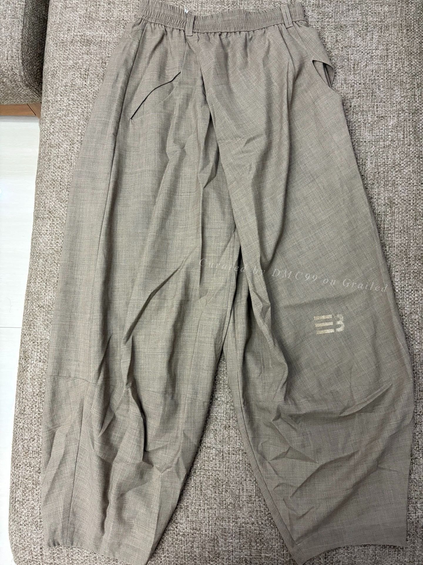 NAMESAKE Namesake Wool Diagonal Placket Trousers Size US 32 / EU 48 - 1 Thumbnail