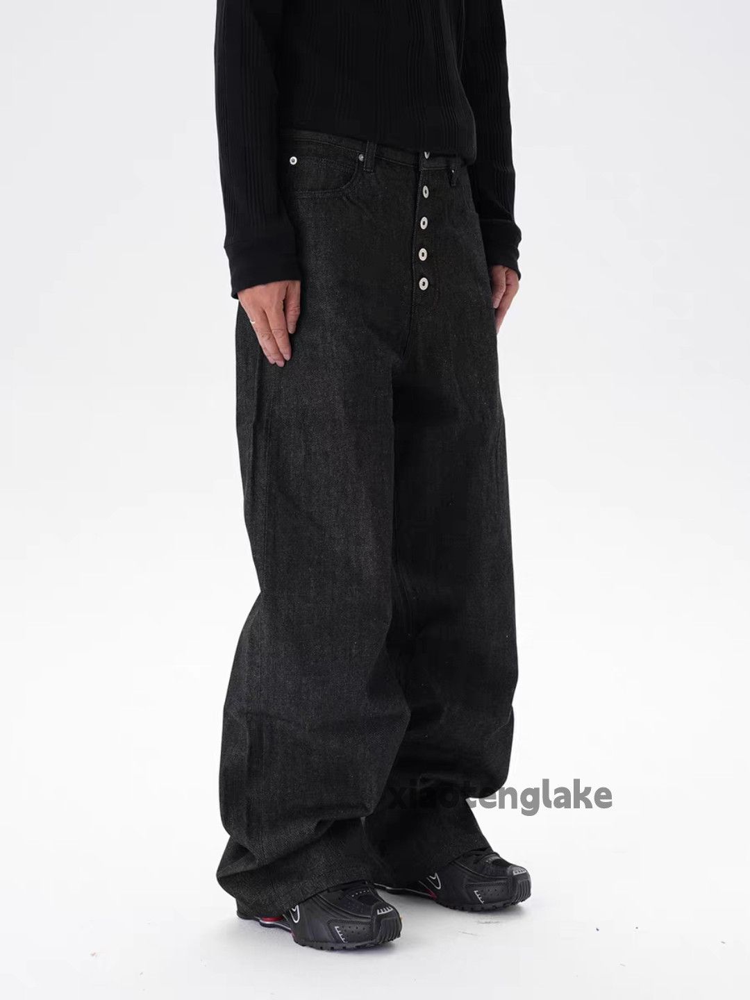 Jean Unisex utility punk yuppie skate hiphop y2k jeans Size US 34 / EU 50 - 5 Thumbnail