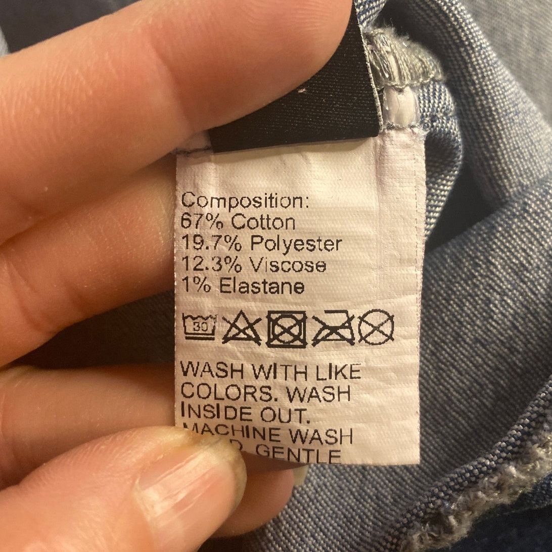 Shein Y2K Streetwear Shein Curve Blue Denim Mini Dress Plus 3XL Size 3XL / US 20-22 - 4 Thumbnail
