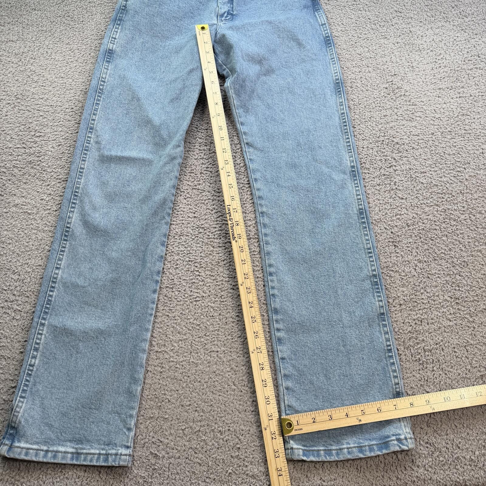 Wrangler Y2K Wrangler Light Wash Straight Leg Jeans Womens 28x34 Size 28" / US 6 / IT 42 - 4 Thumbnail