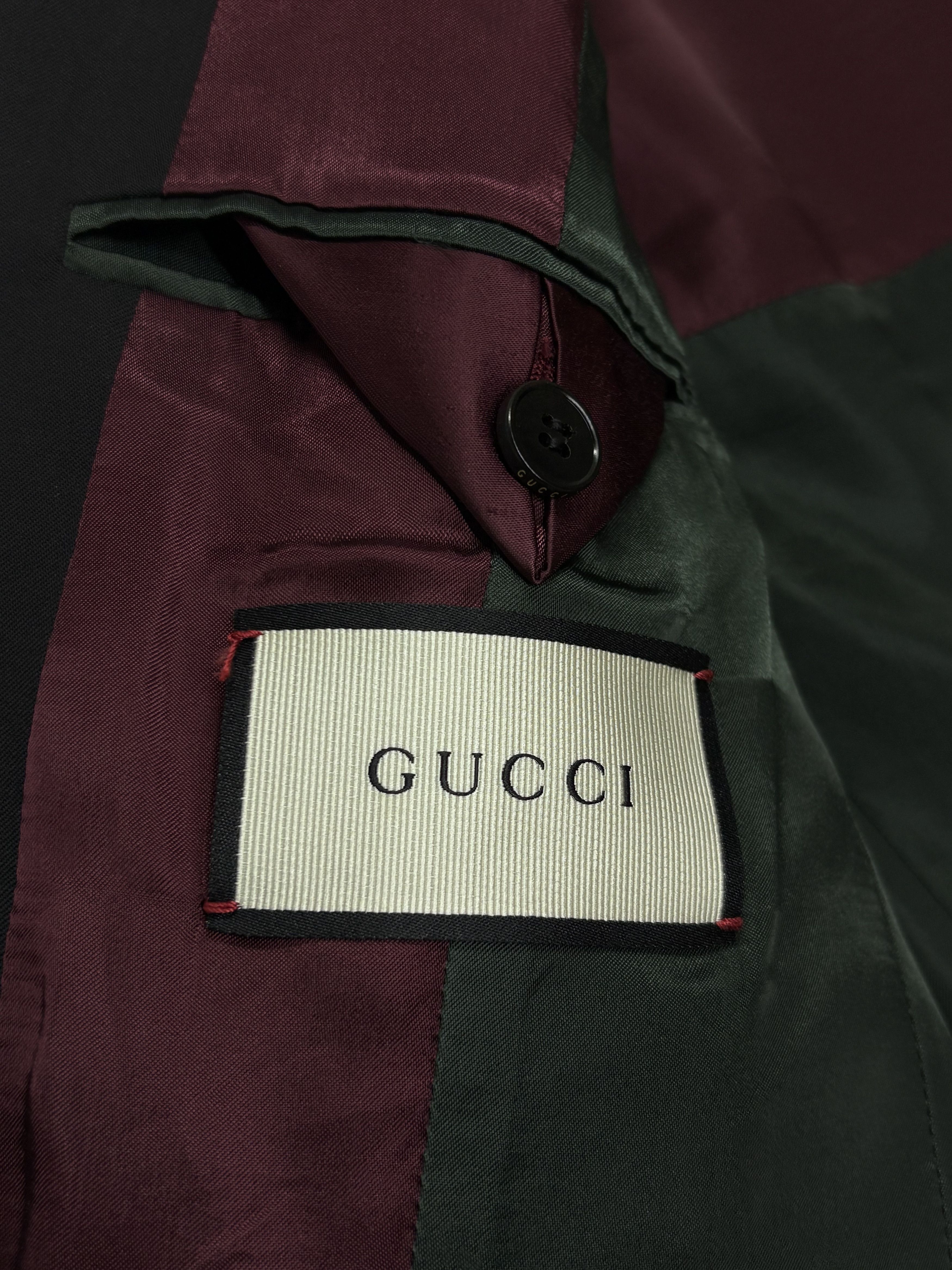 Gucci Gucci Black Wool Blazer Jacket Size 50R - 16 Thumbnail