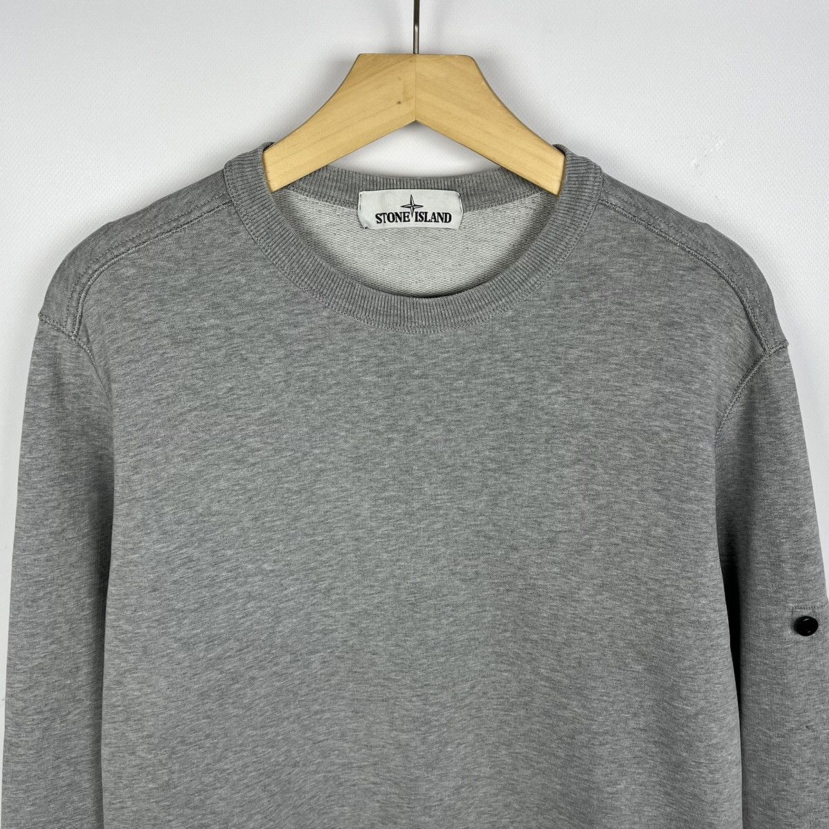 Stone Island Stone Island grey crewneck sweatshirt Size US M / EU 48-50 / 2 - 2 Thumbnail