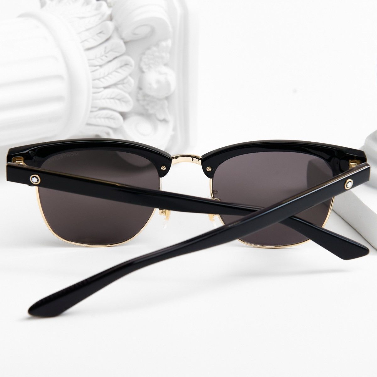 Montblanc MONTBLANC MB0382S 001 SUNGLASSES Size ONE SIZE - 7 Thumbnail