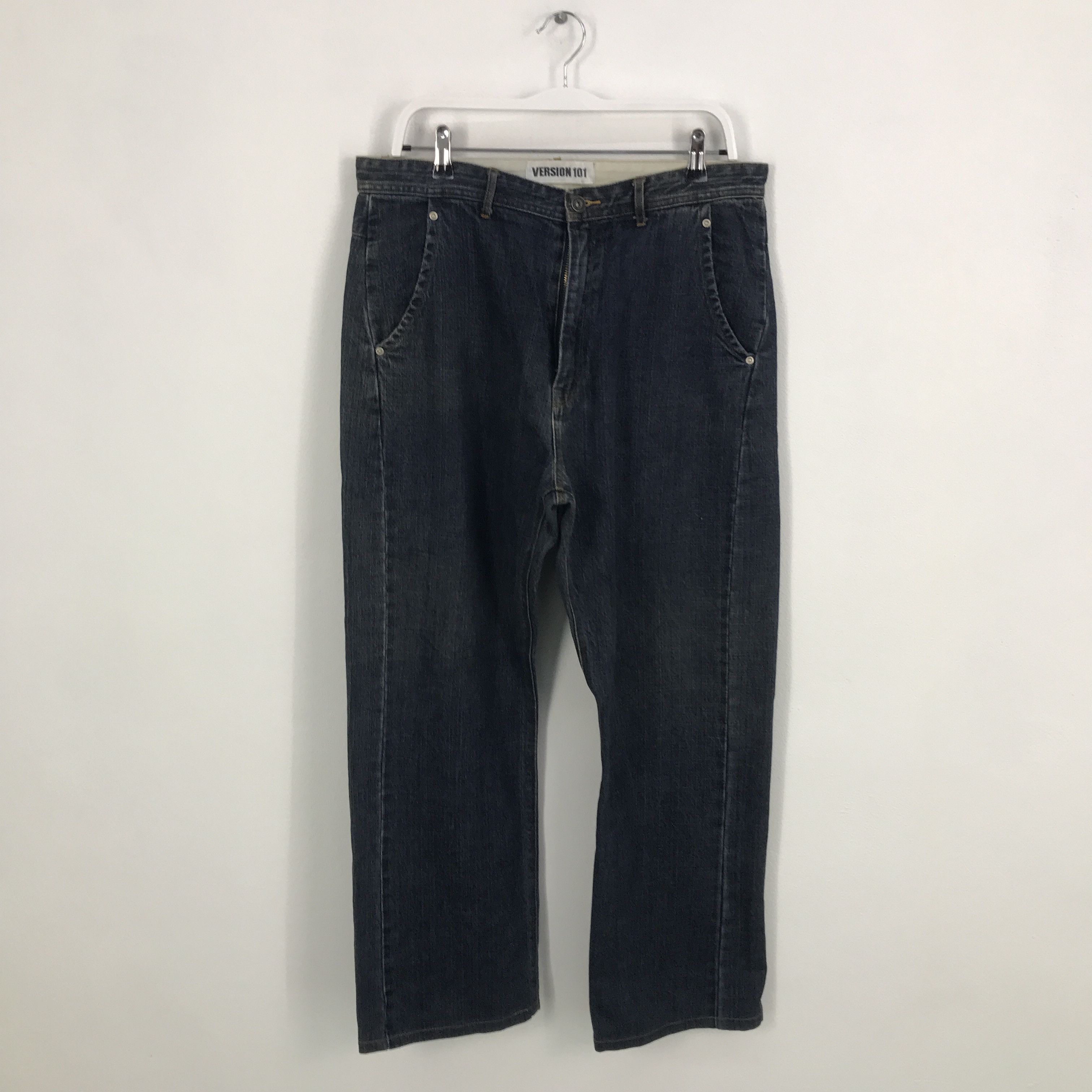 Japanese Brand Rare Baggy denim version 101 brand denim pants Size US 33 - 1 Thumbnail