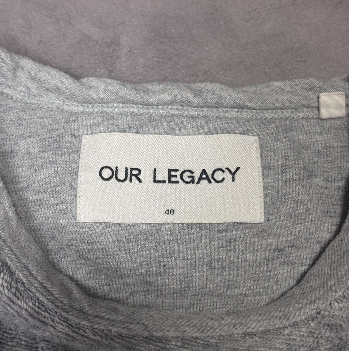 Our Legacy Our Legacy SS16 Grey Melange Terry Long Sleeve Size 48 (M) Size US M / EU 48-50 / 2 - 5 Thumbnail
