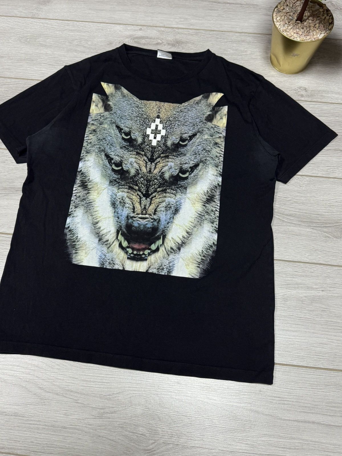 Marcelo Burlon Marcelo Burlon 🐺 rare unusual wolf tee shirt Size US L / EU 52-54 / 3 - 2 Thumbnail