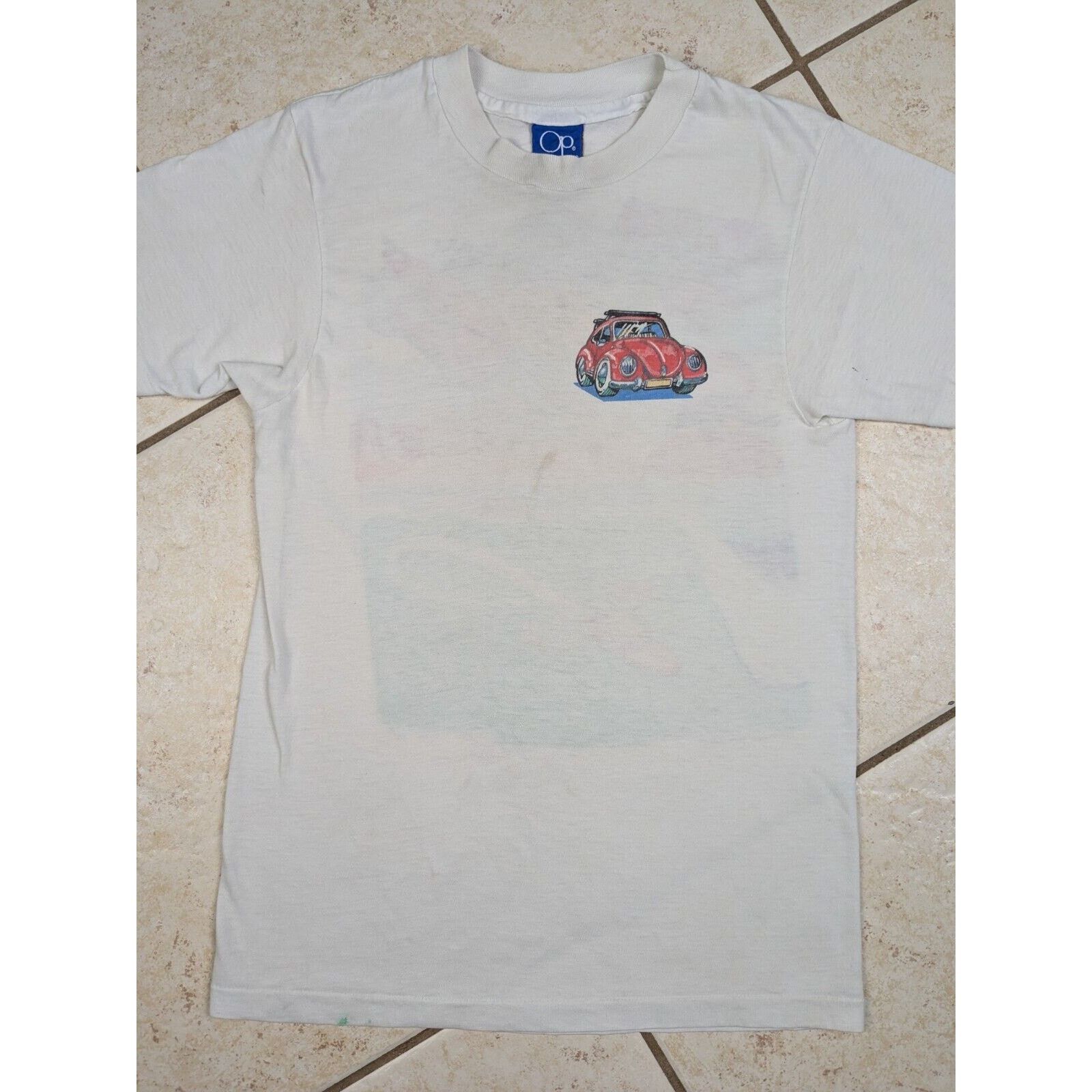 Ocean Pacific Vtg 1987 Ocean Pacific OP Surfing VW Bug Gropers Comic Shirt Size US S / EU 44-46 / 1 - 3 Thumbnail