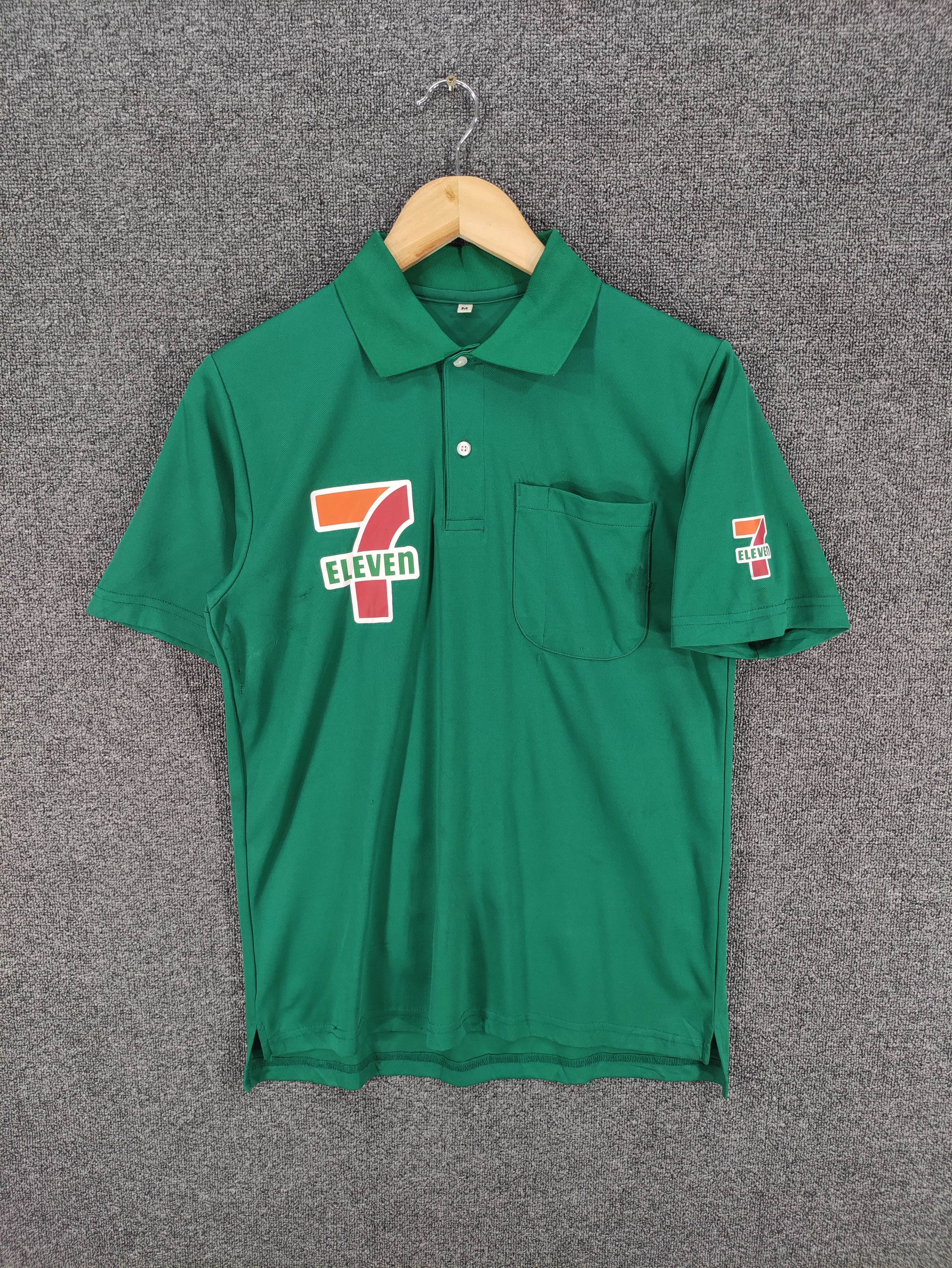 Japanese Brand Vintage 90s 7-Eleven Polo Shirt Distressed Size US S / EU 44-46 / 1 - 1 Thumbnail