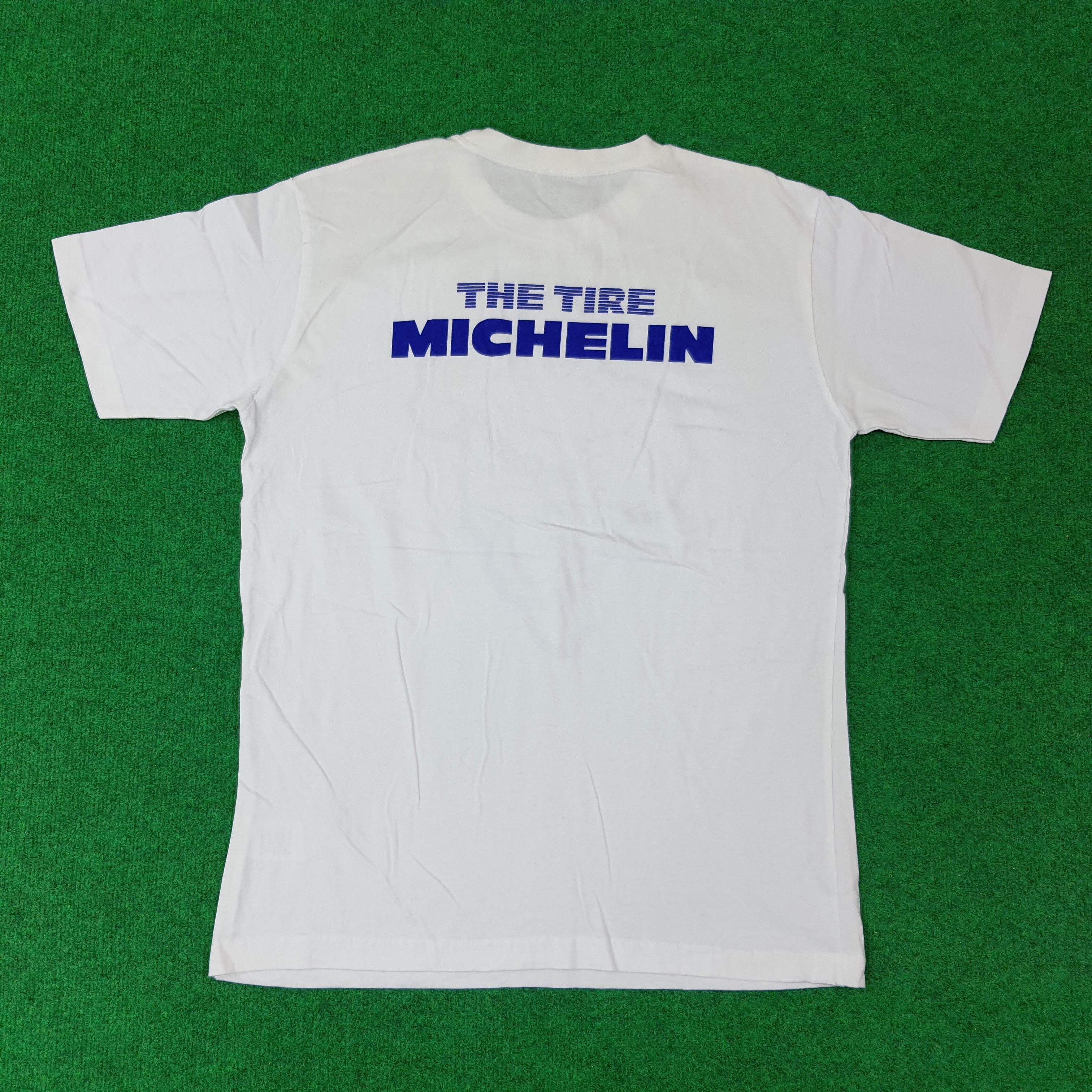 Vintage Vintage The Tire Michelin Motorsports Tshirt C259N6 Size US L / EU 52-54 / 3 - 3 Thumbnail