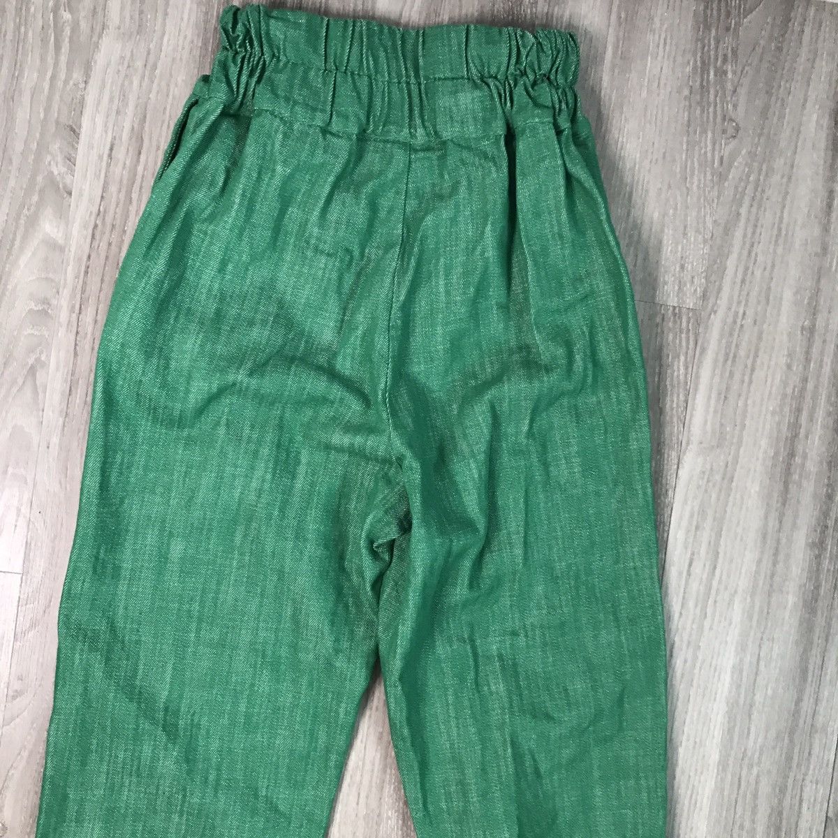 ADPT Adeptt Drop Crotch Green Womens Pants Size 27" / US 4 / IT 40 - 10 Thumbnail