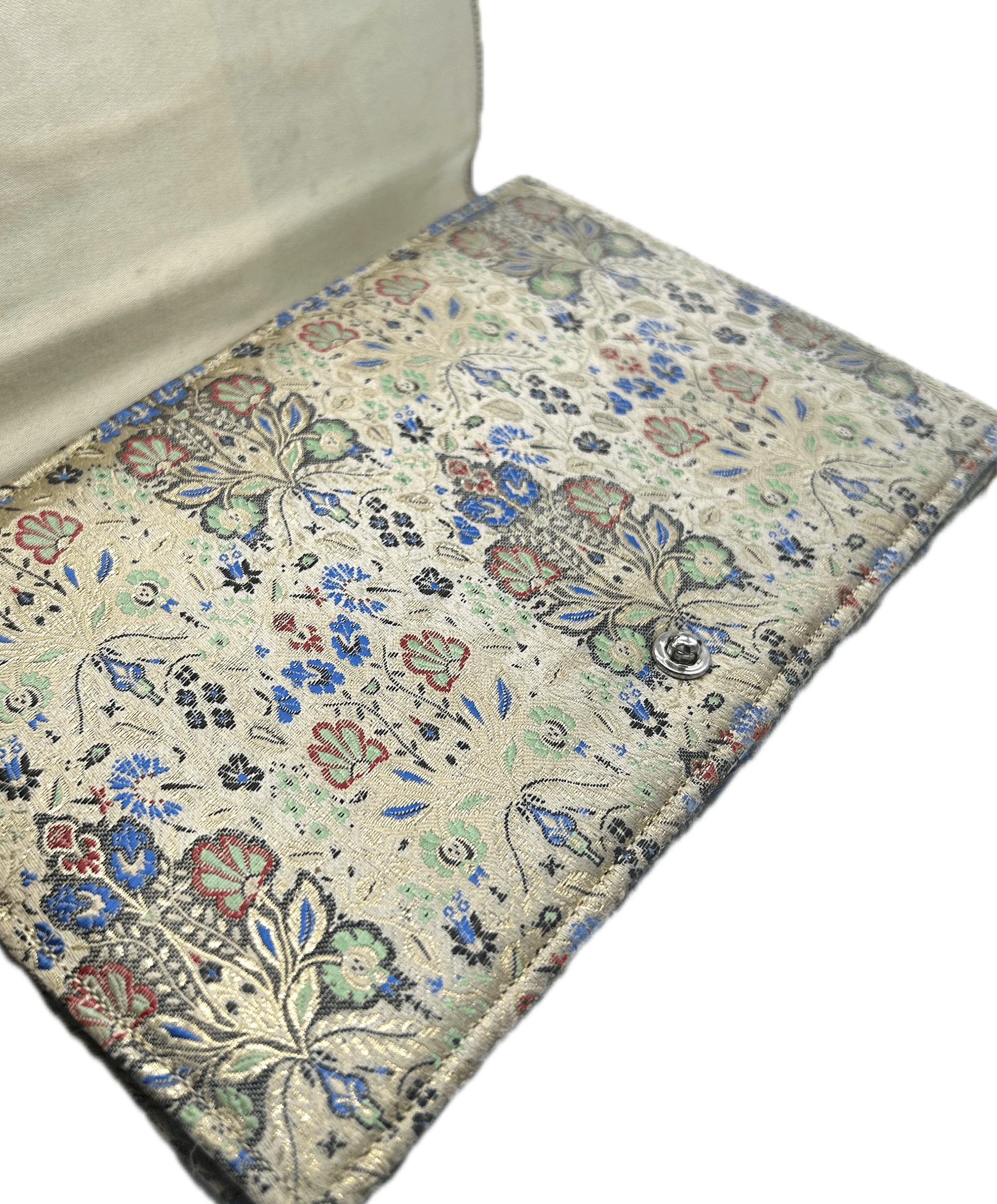 Vintage 1950's Floral Satin Clutch Size ONE SIZE - 4 Thumbnail