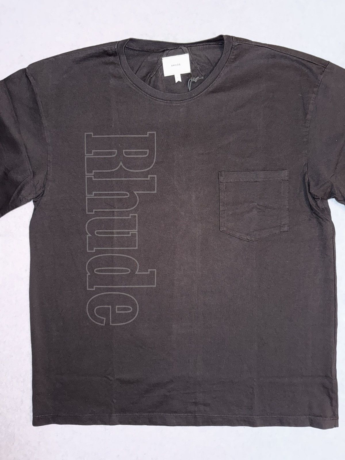 Rhude Rhude Black Logo Pocket T-Shirt Size US S / EU 44-46 / 1 - 1 Thumbnail