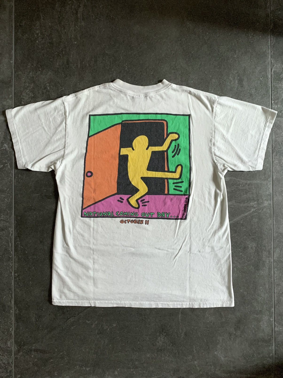 Keith Haring Vintage Keith Haring NCOD ‘88 Size US L / EU 52-54 / 3 - 3 Thumbnail