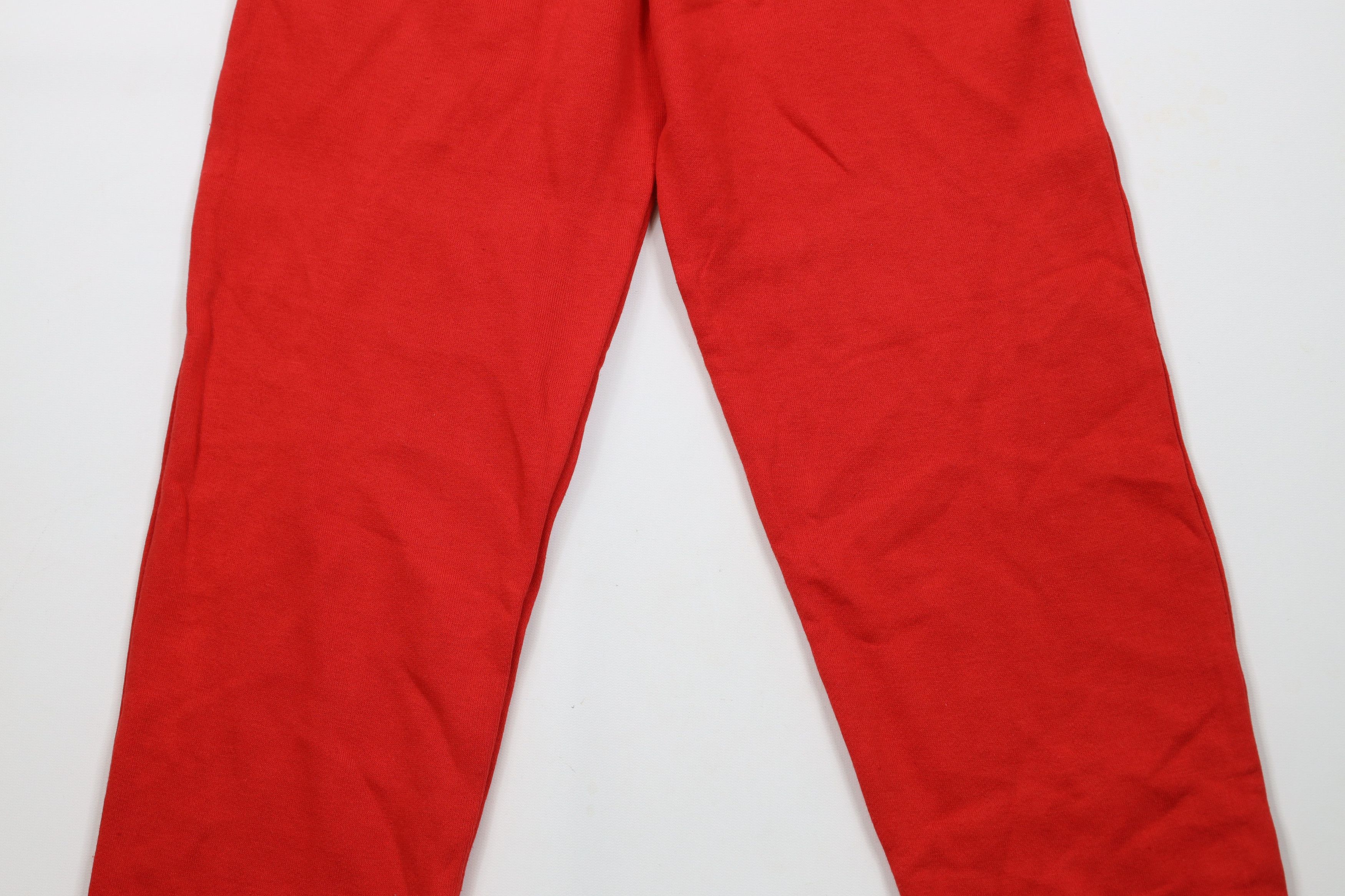 Vintage Deadstock Vintage 90s Streetwear Sweatpants Joggers Red USA Size US 34 / EU 50 - 11 Thumbnail