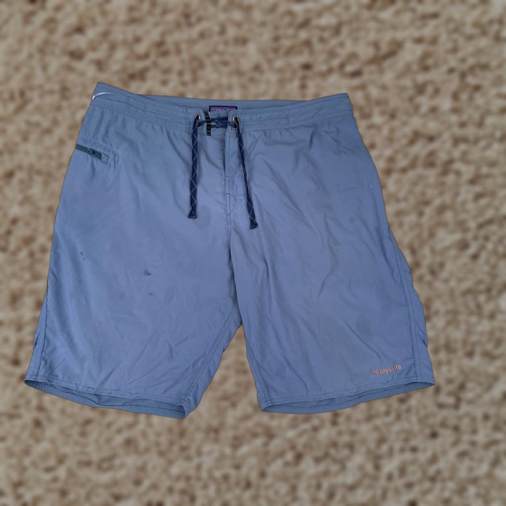 Patagonia Patagonia Board Shorts Mens 36 White Wavefarer Beach Nylon Blend Swim Trunks 11" Pockets Mens Size US 36 / EU 52 - 1 Thumbnail