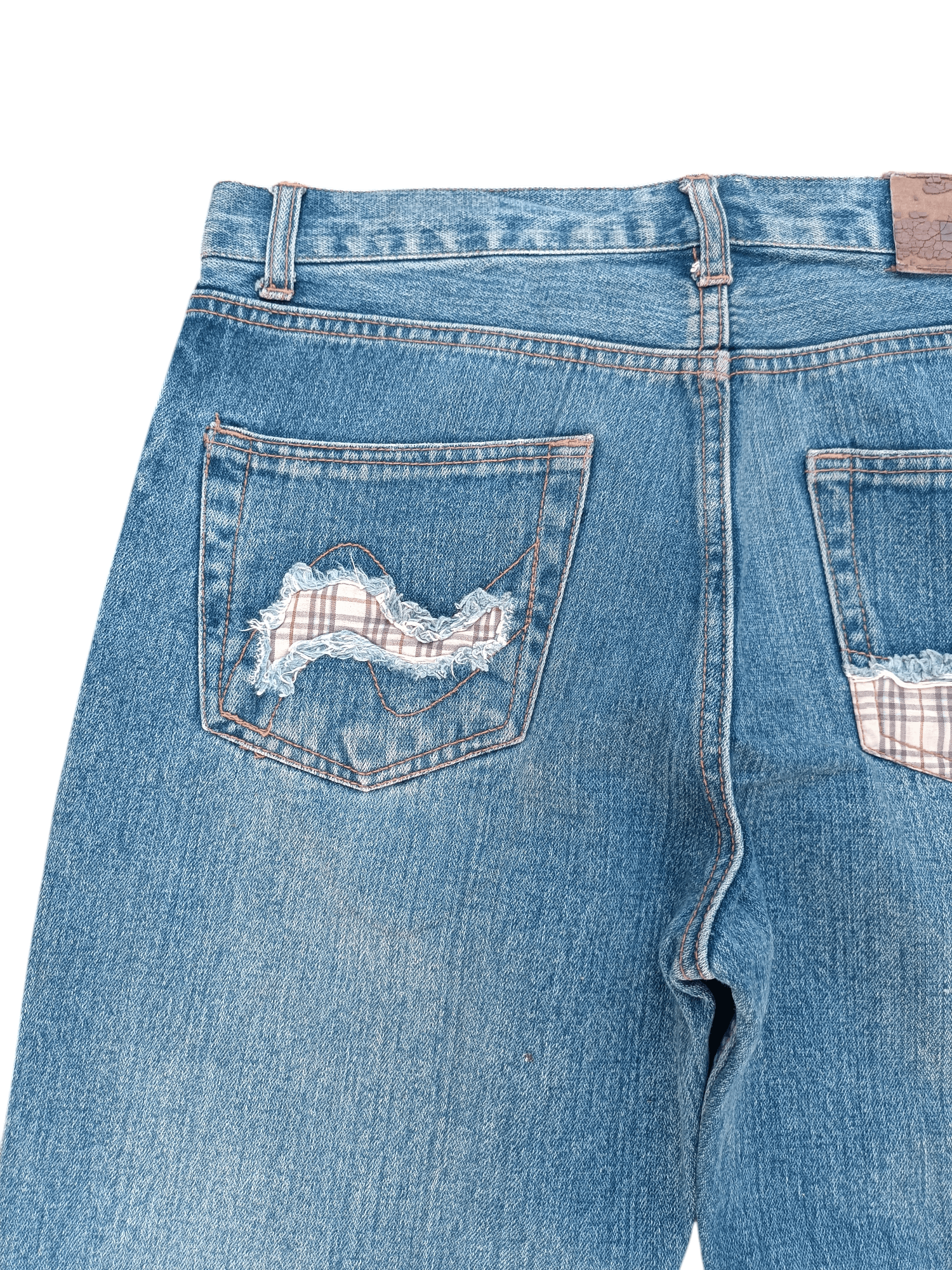 Hysteric Glamour × Japanese Brand RARE🔥JAPANESE DISTRESSED NYLAUS JEANS WHISKERS FADED E208 Size US 32 / EU 48 - 11 Thumbnail