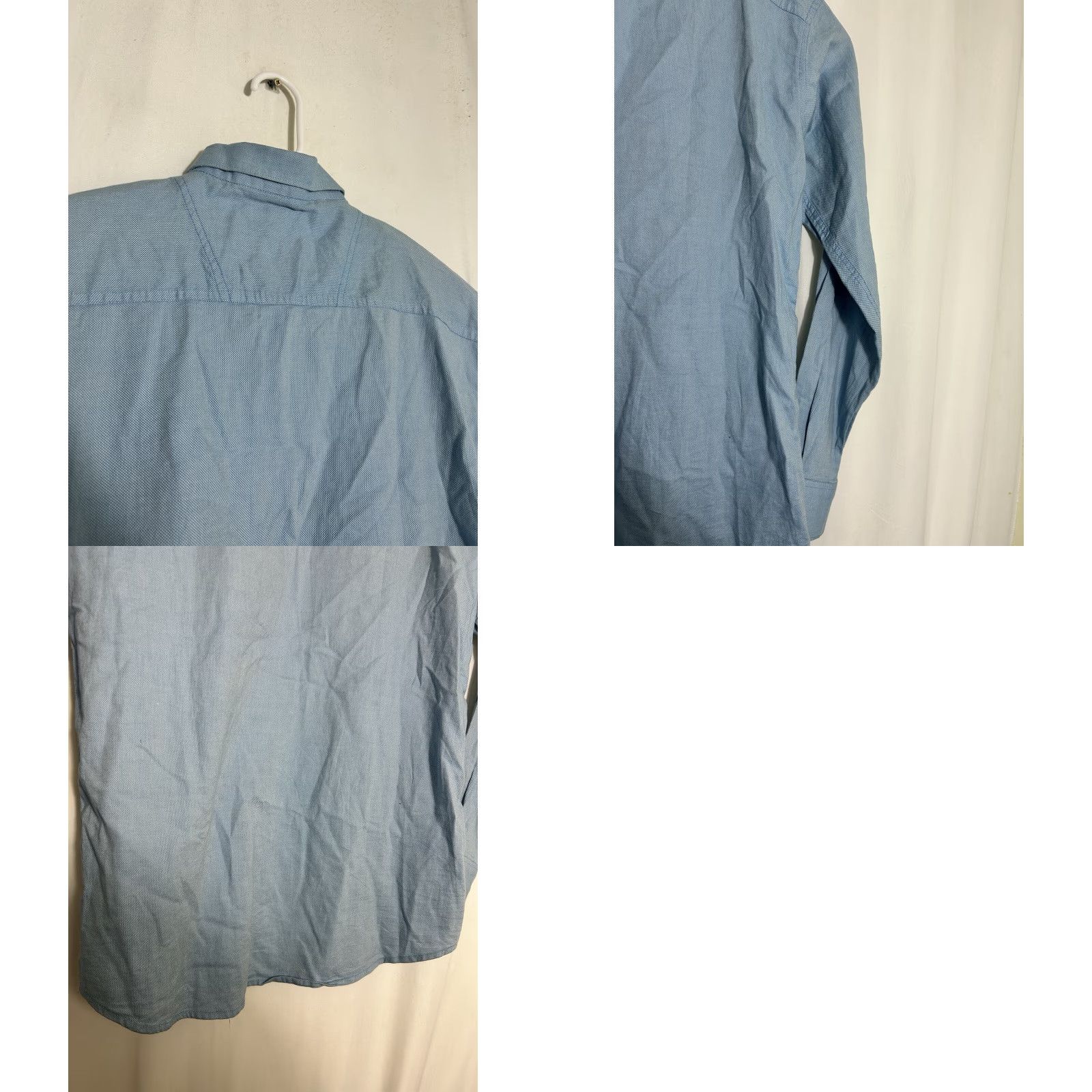 Zara Zara Man Denim Shirt Button-Down Long Sleeve Blue Couture Slim Fit L Size Men Size US L / EU 52-54 / 3 - 9 Thumbnail