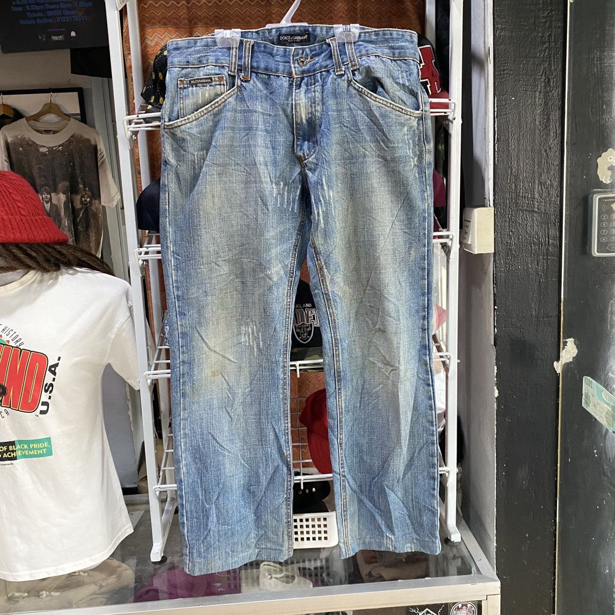 Dolce & Gabbana Vintage Y2K Dolce & Gabbana Straight Cut Denim Jeans Size US 36 / EU 52 - 2 Thumbnail