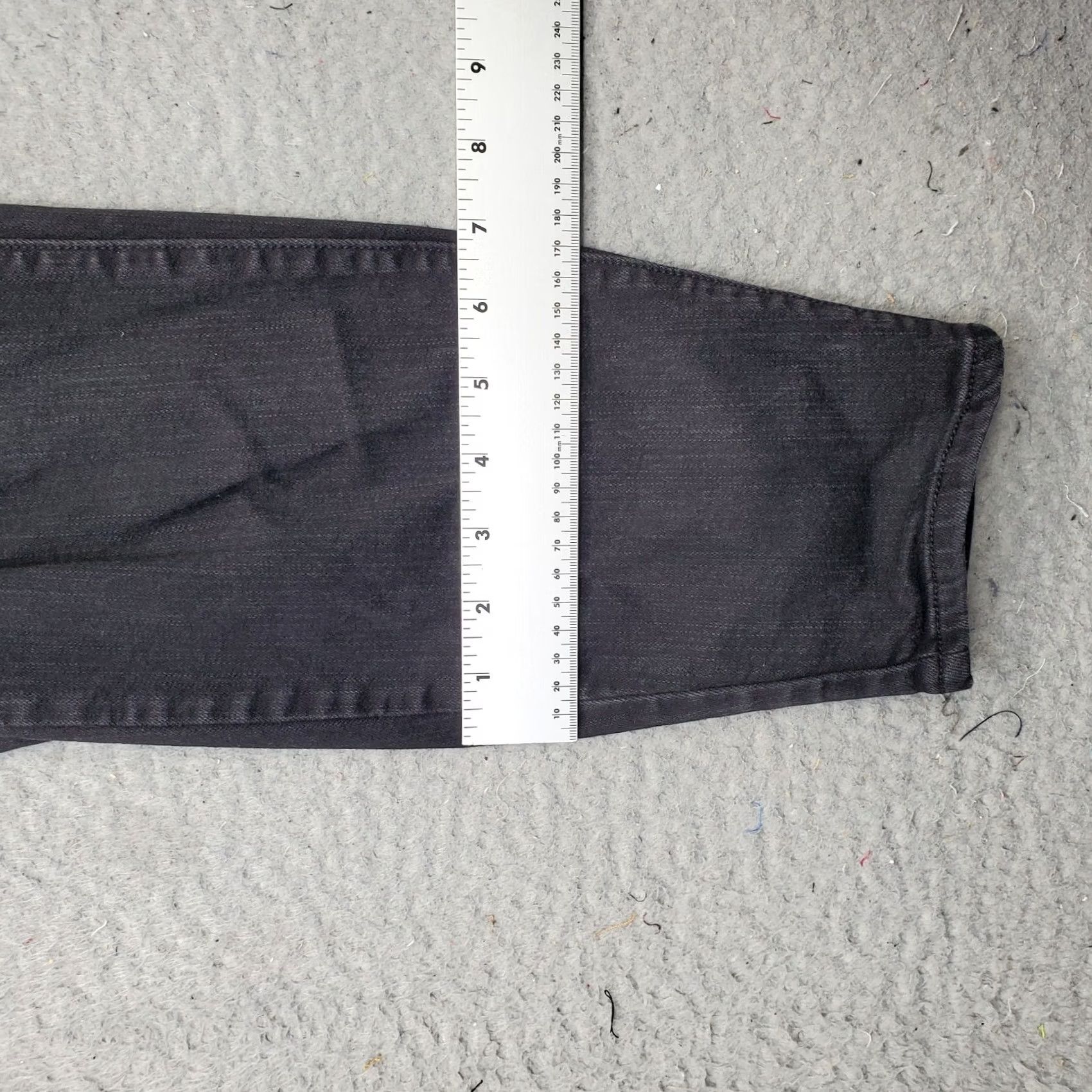 Torrid Torrid Womens Size 22T Black Denim Sky High Skinny Jeans Distressed Premium Stretch Size 40" / US 18 - 5 Thumbnail