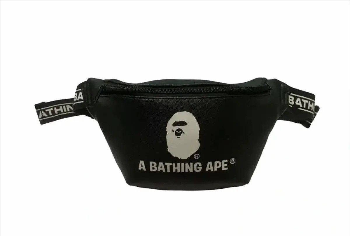 Bape 🇯🇵 Bape Shoulder Bag Cross Body Logo A Bathing Ape Size ONE SIZE - 2 Thumbnail