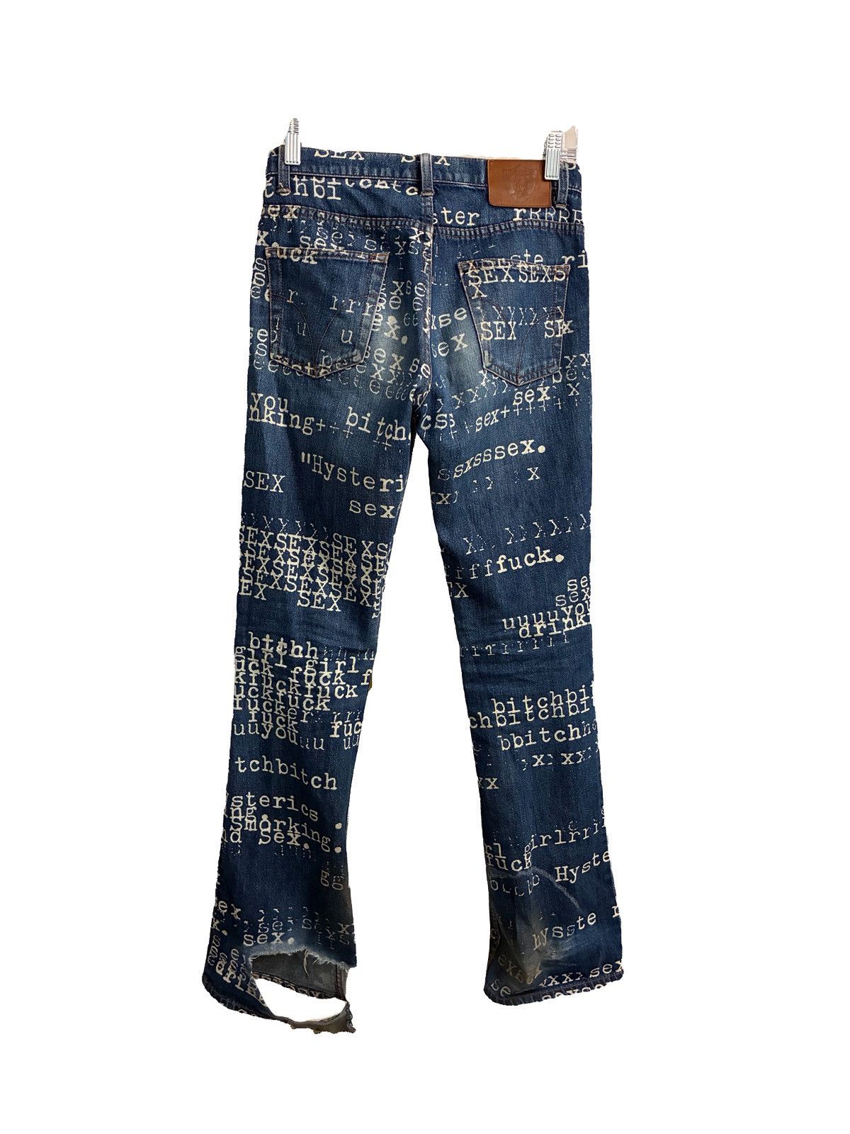 Hysteric Glamour Hysteric Glamour Typewriter Flared Denim Size US 27 - 2 Thumbnail