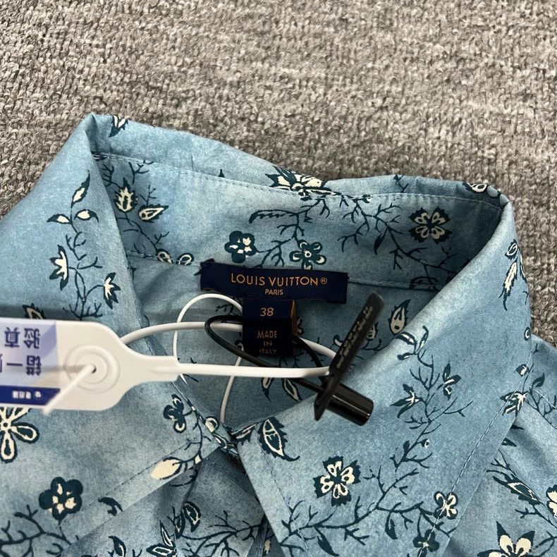 Louis Vuitton Louis Vuitton Blue Floral Dress Size 38-2506 Size M / US 6-8 / IT 42-44 - 5 Thumbnail