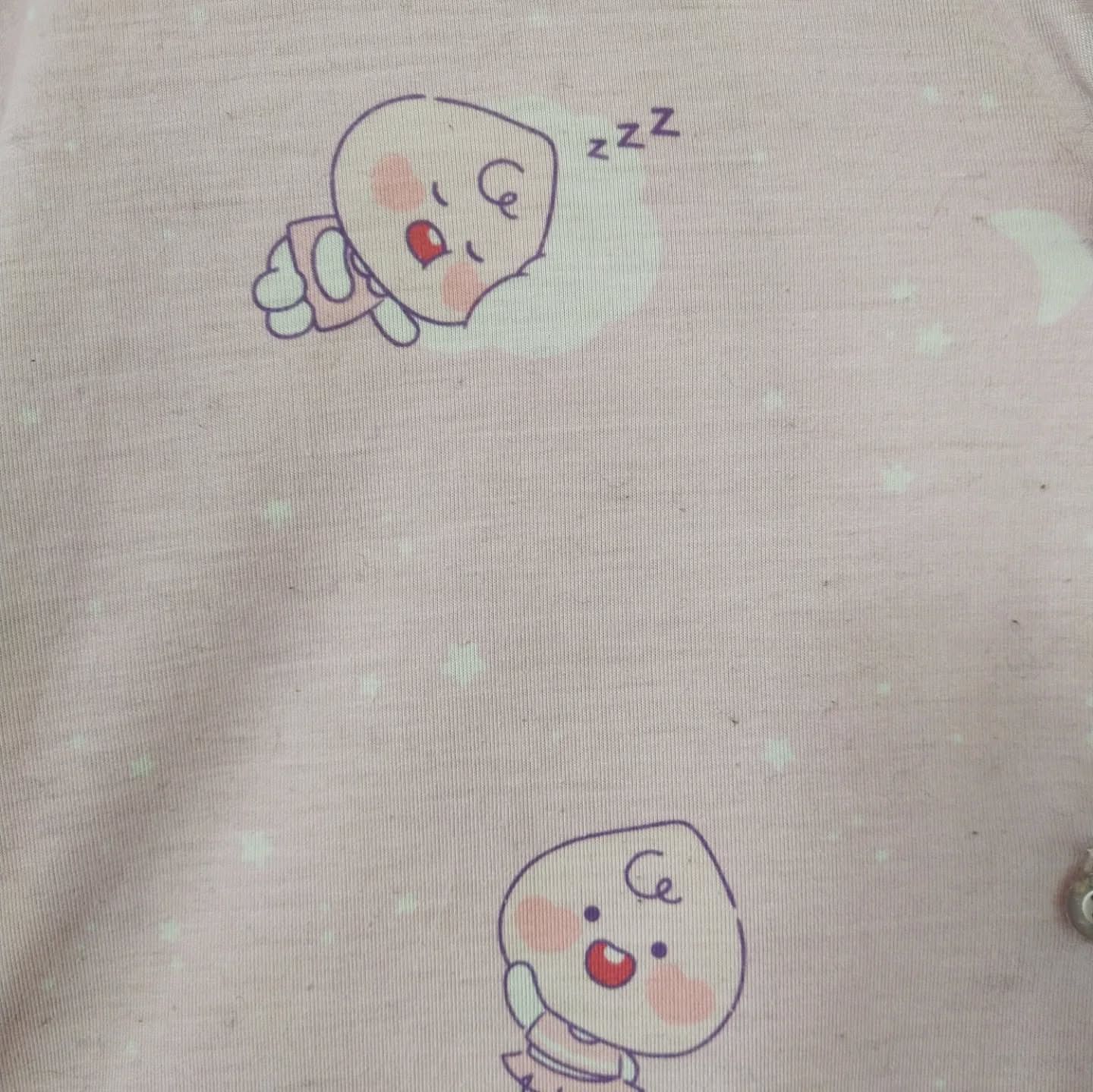 Japanese Brand Kakao Friends Pink Sleepwear Pocket Longsleeve Size US L / EU 52-54 / 3 - 4 Thumbnail