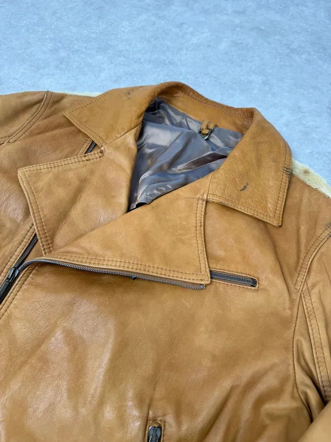 Roberto Cavalli AW2005 Cavalli Pony Hair Camel Leather Asymmetrical Jacket Size US M / EU 48-50 / 2 - 5 Thumbnail
