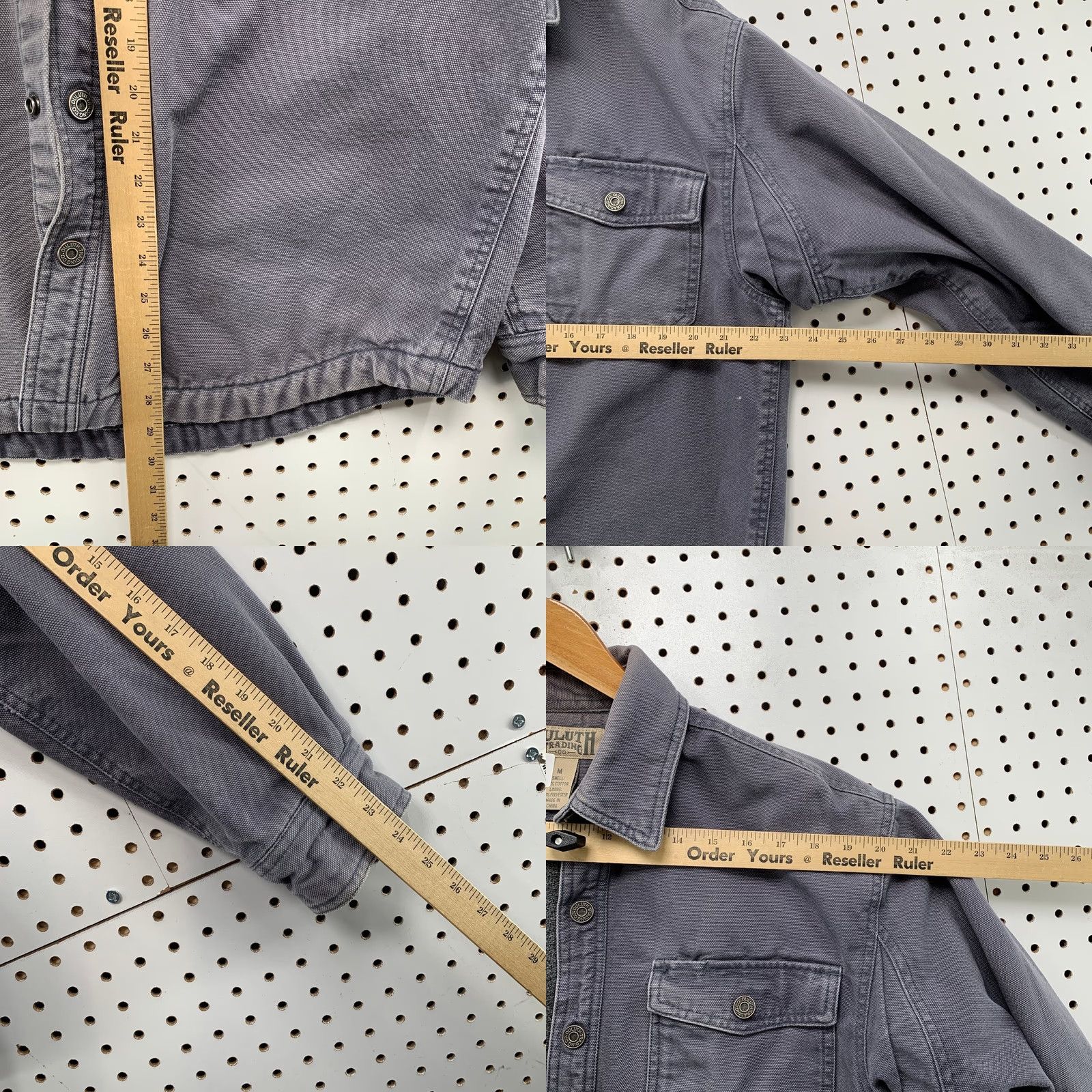 Vintage Duluth Men Jacket M Faded Gray Lined Heavyweight Canvas Cotton Wool Outdoor Winter Fall Hiking Regular Size M Mens Size US M / EU 48-50 / 2 - 10 Thumbnail