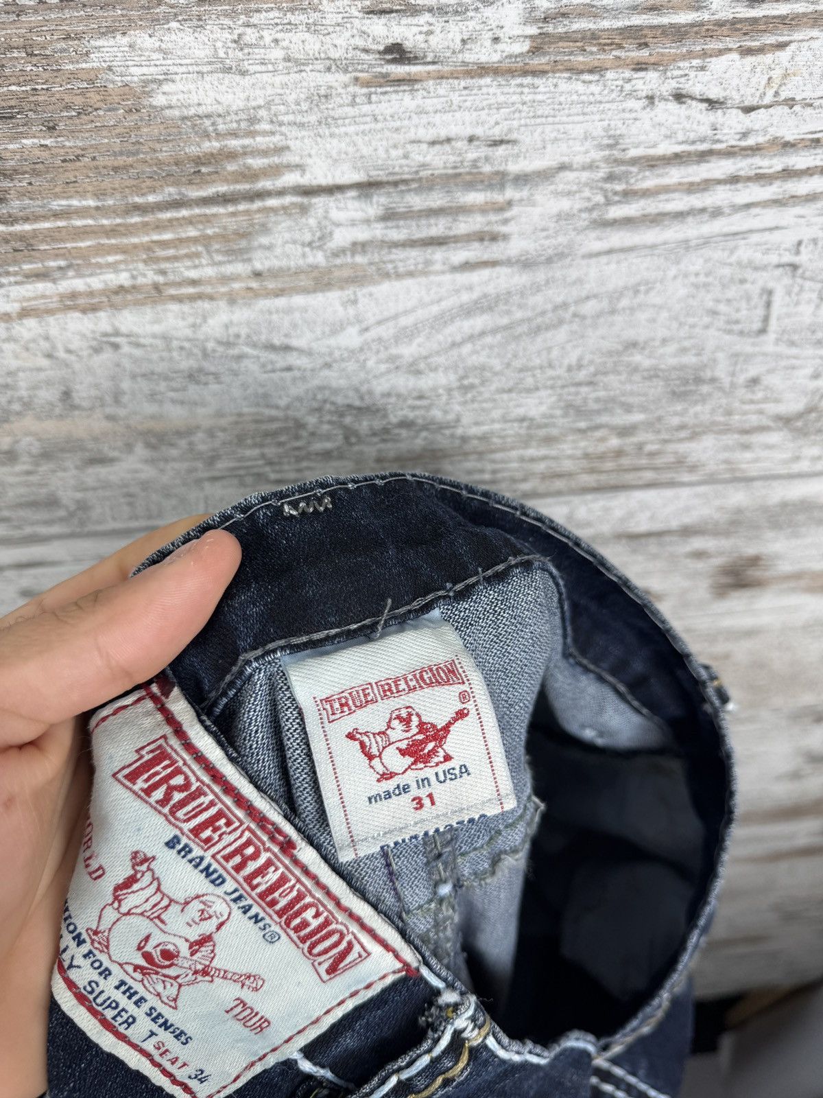 Japanese Brand × True Religion × Vintage Mens Vintage True Religion jeans Japanese denim baggy rare Size US 31 - 13 Thumbnail