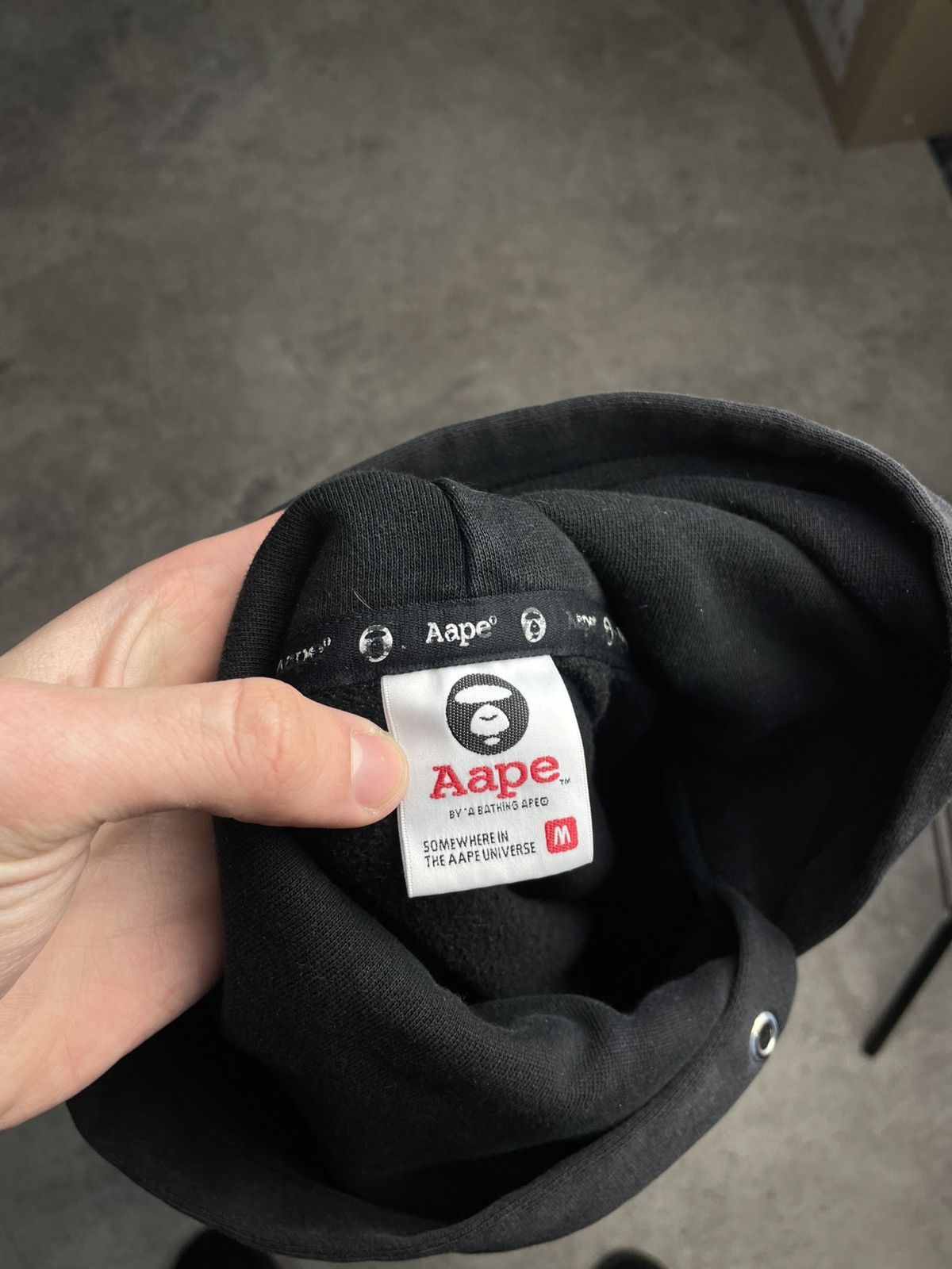 Aape Black Aape Hoodie By A Bathing Ape Size US M / EU 48-50 / 2 - 9 Thumbnail