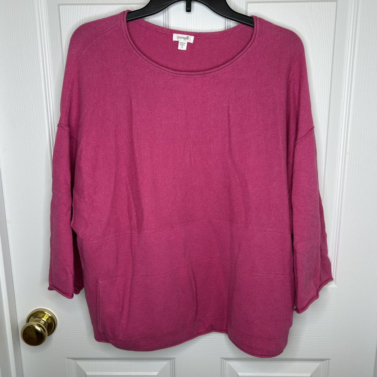 J. Jill J. Jill Cashmere Blend Pink Cozy Oversized Boxy Fit Sweater Size S / US 4 / IT 40 - 1 Thumbnail