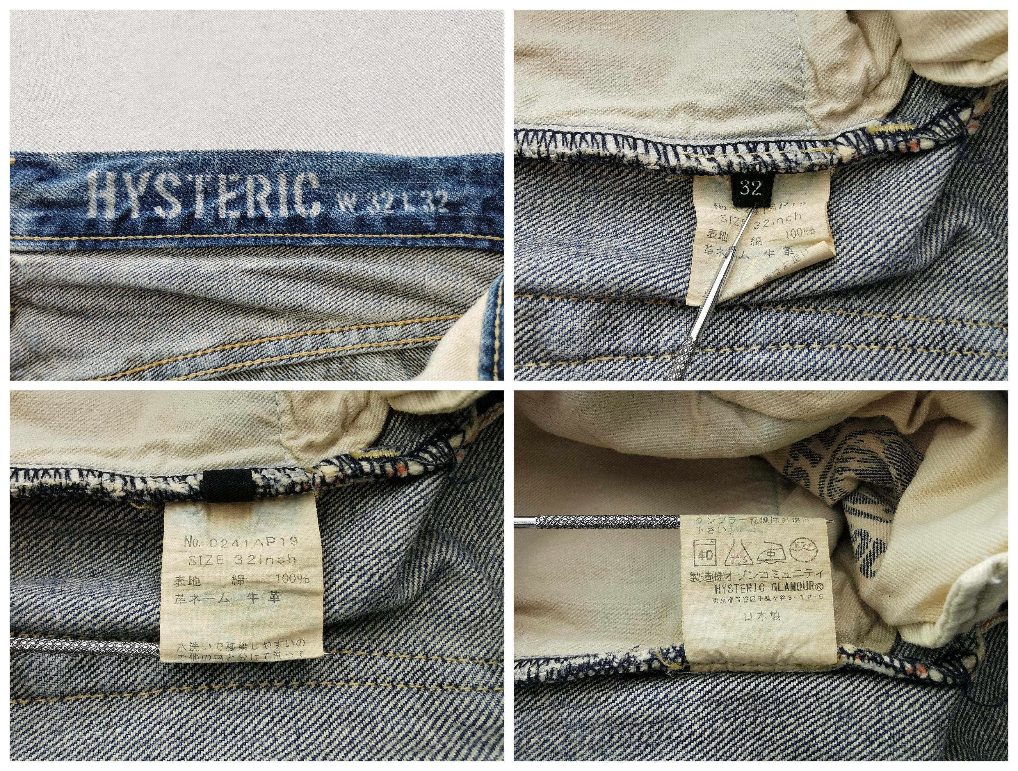Hysteric Glamour × Japanese Brand Vintage 90s Hysteric Glamour Selvedge Denim Made In Japan Size US 32 / EU 48 - 9 Thumbnail