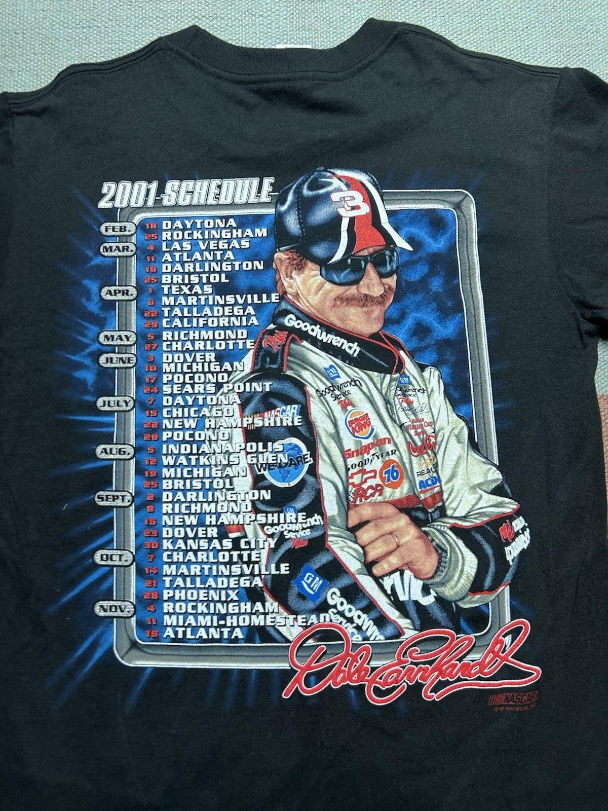 Vintage Vtg graphic t shirt Dale Earnhardt 2001 Winston cup nascar M Size US M / EU 48-50 / 2 - 5 Thumbnail