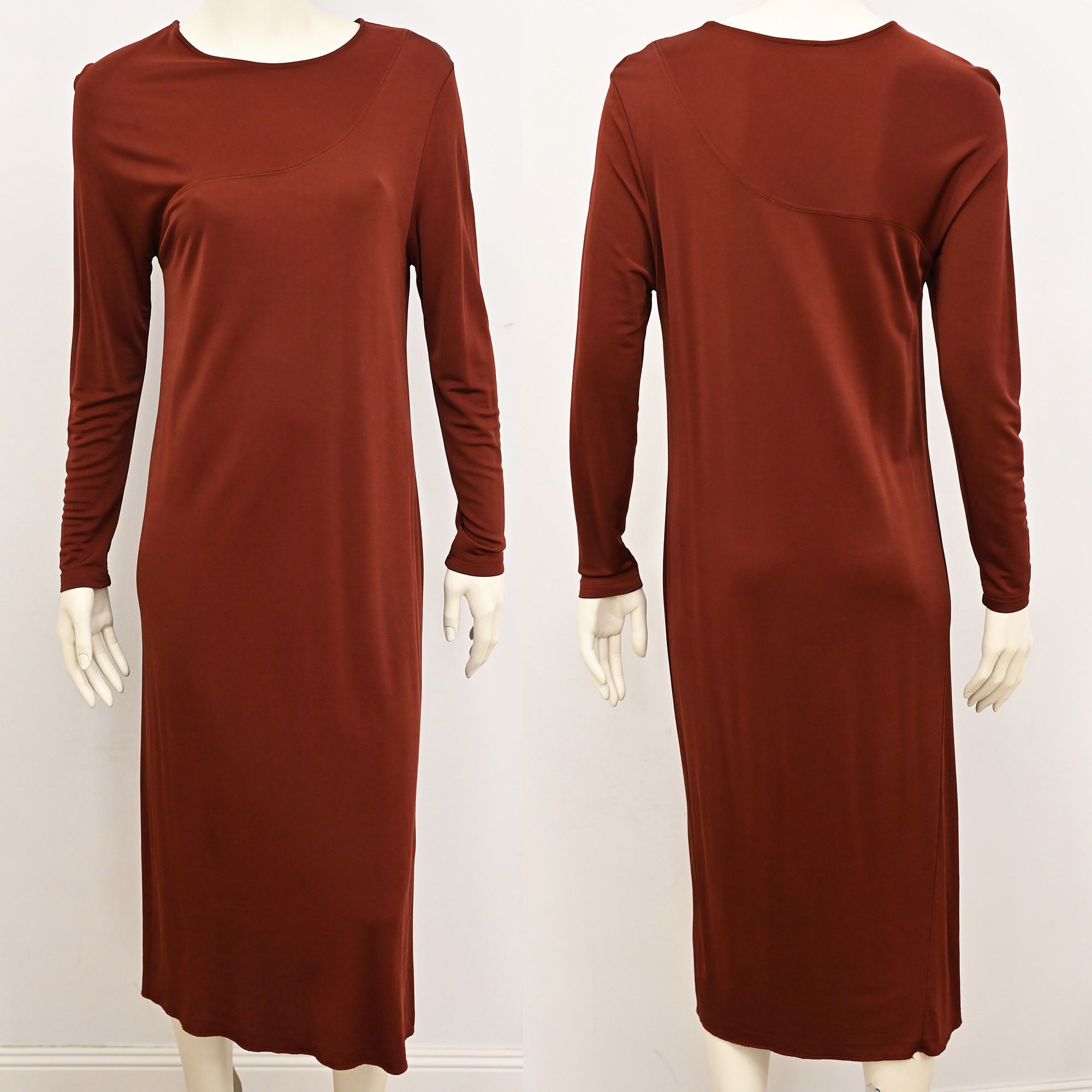 Filippa K Filippa K drape jersey rayon midi dress in burgundy M Size M / US 6-8 / IT 42-44 - 5 Thumbnail