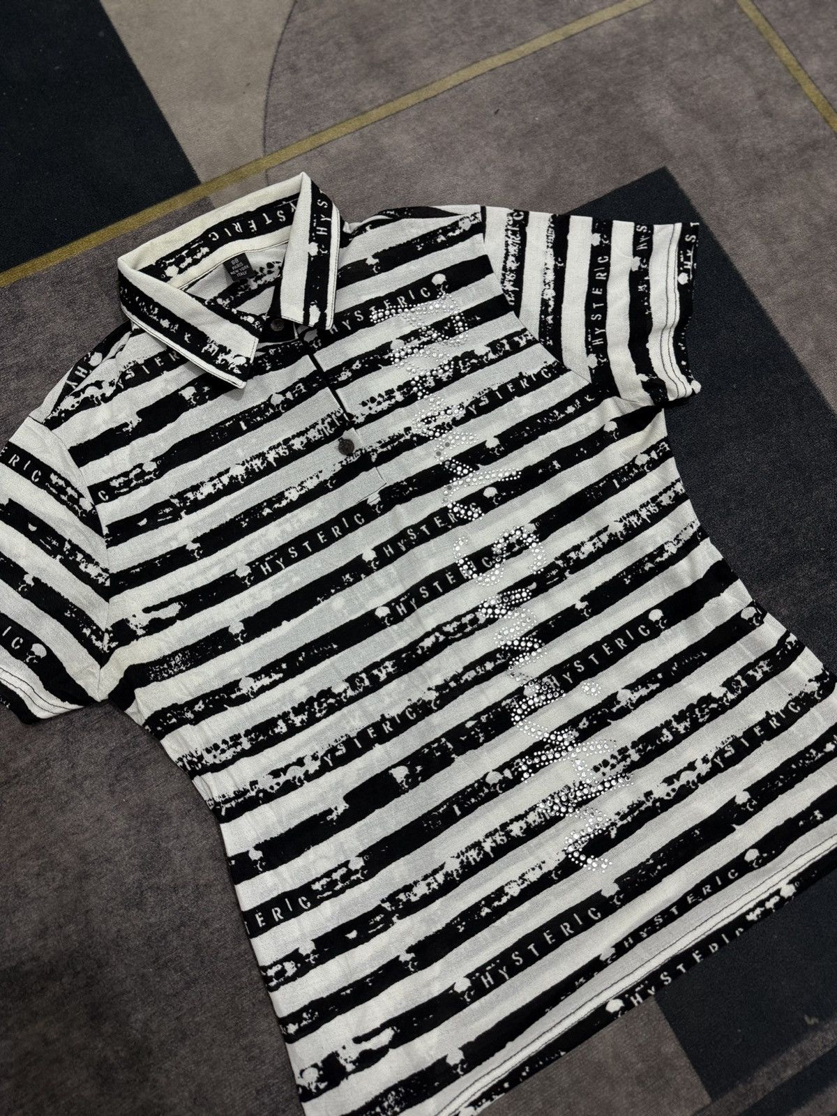 Hysteric Glamour HYSTERIC STRIP SKUL PRINT TSHIRT Size M / US 6-8 / IT 42-44 - 2 Thumbnail