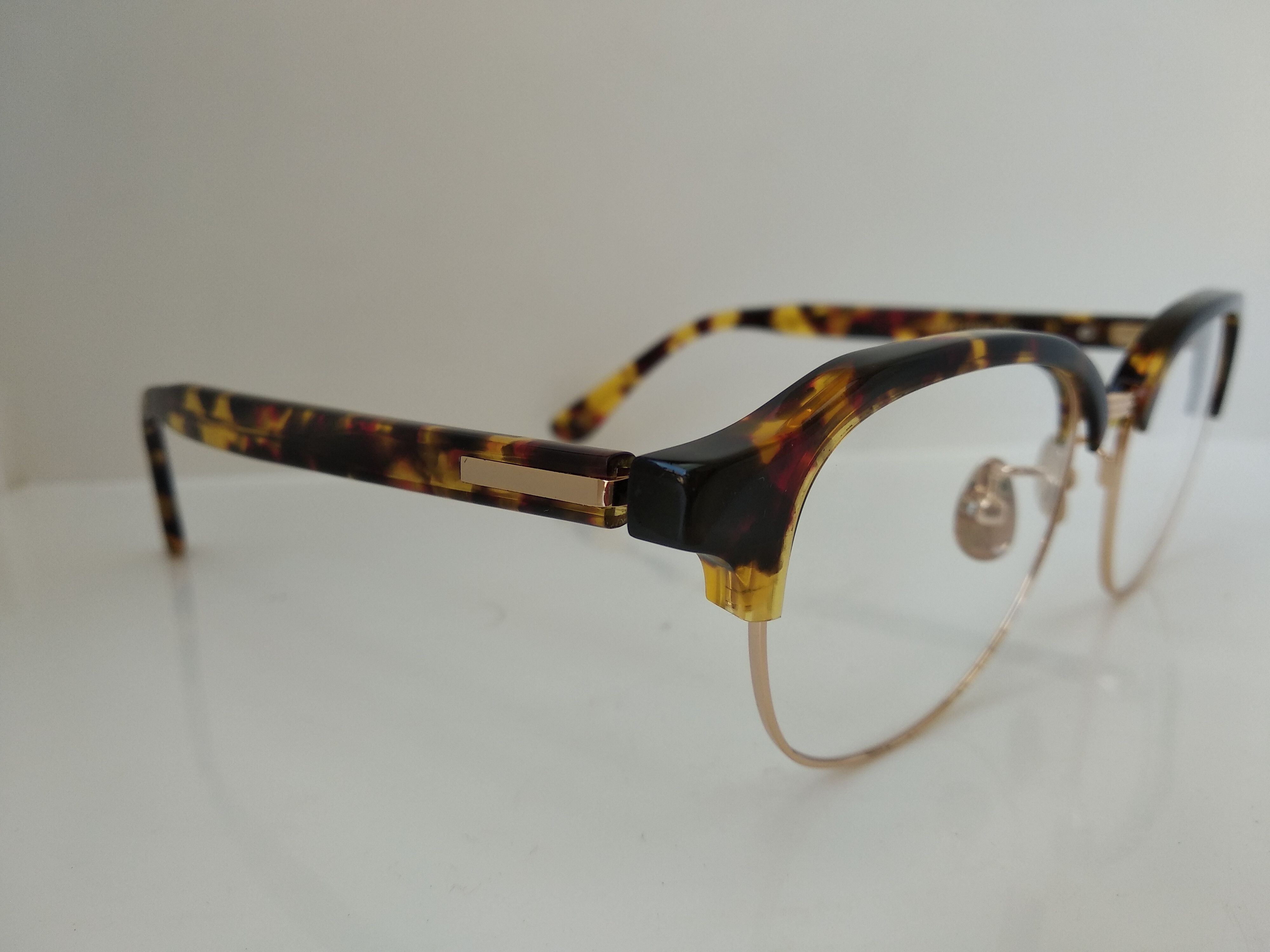 Other Mod Malcolm X Tortoise Gold Eyeglasses Frame Size ONE SIZE - 2 Thumbnail