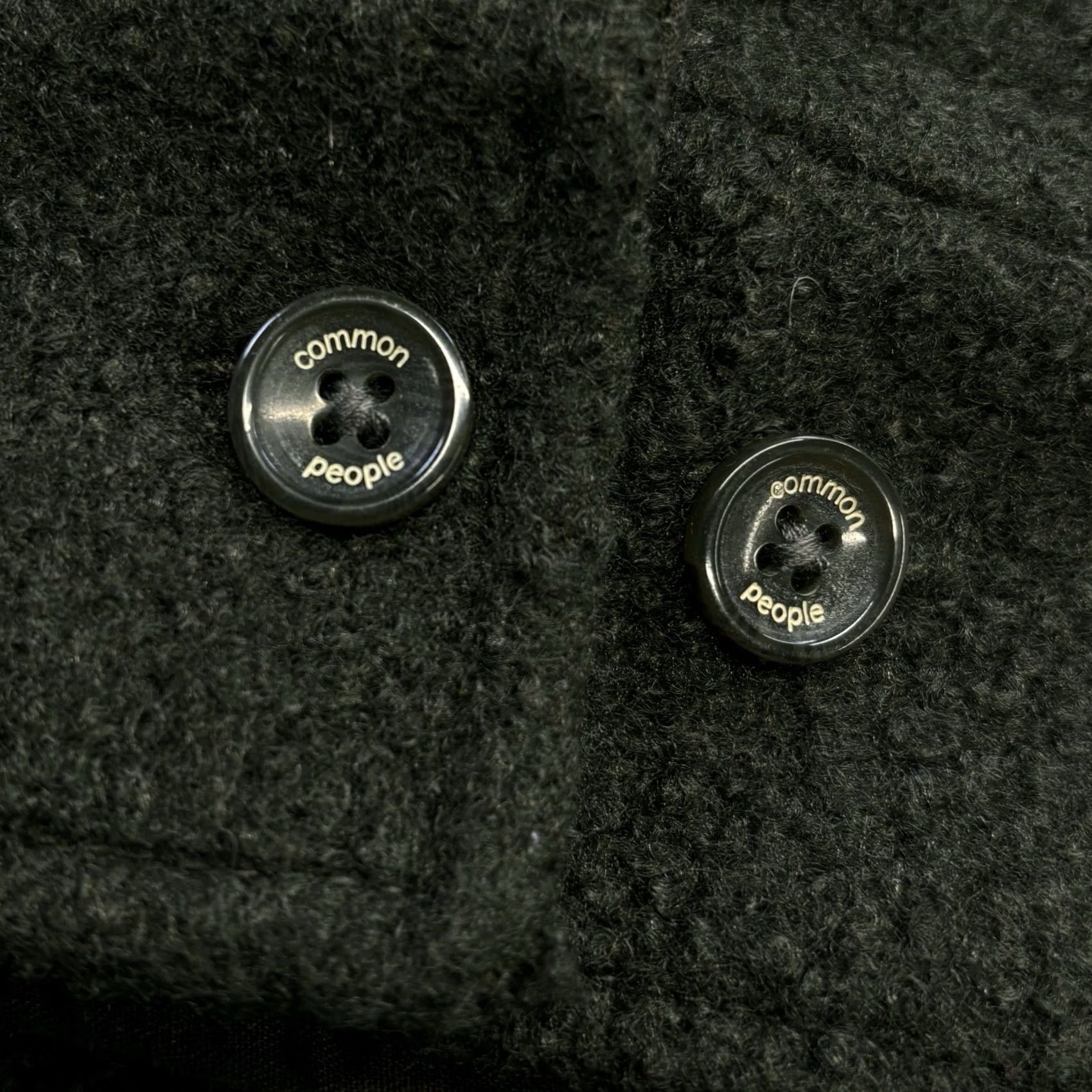 Vintage Common People Fleece Overshirt Shacket XL Mens Dark Khaki Button Up Regular Fit Vintage No Size US XL / EU 56 / 4 - 4 Thumbnail